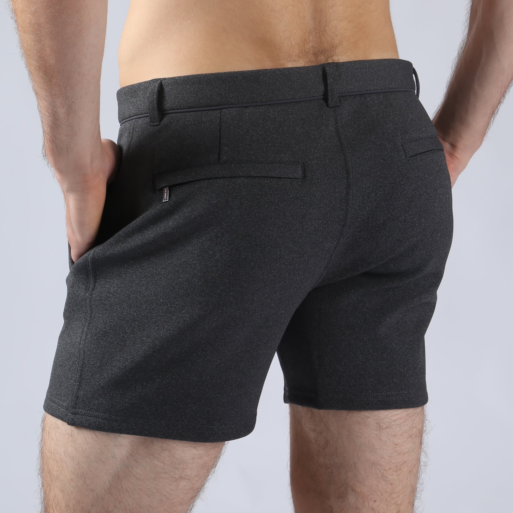 ACTIONWEAR Heather Black Action Heather Flex Holler Short