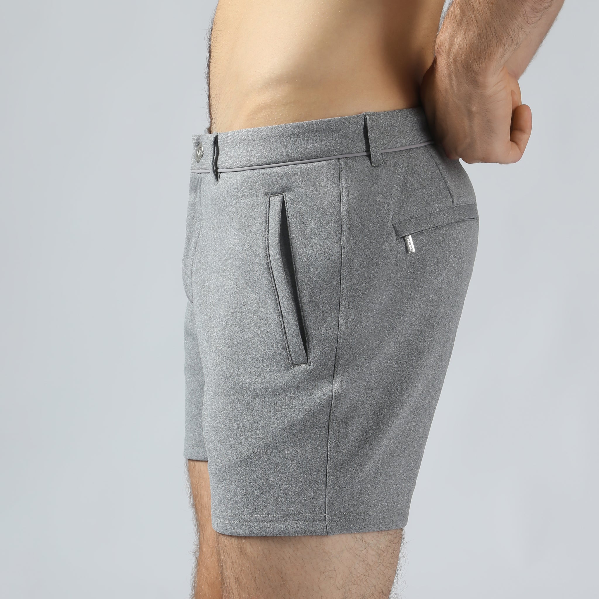 ACTIONWEAR Heather Grey Action Heather Flex Holler Short