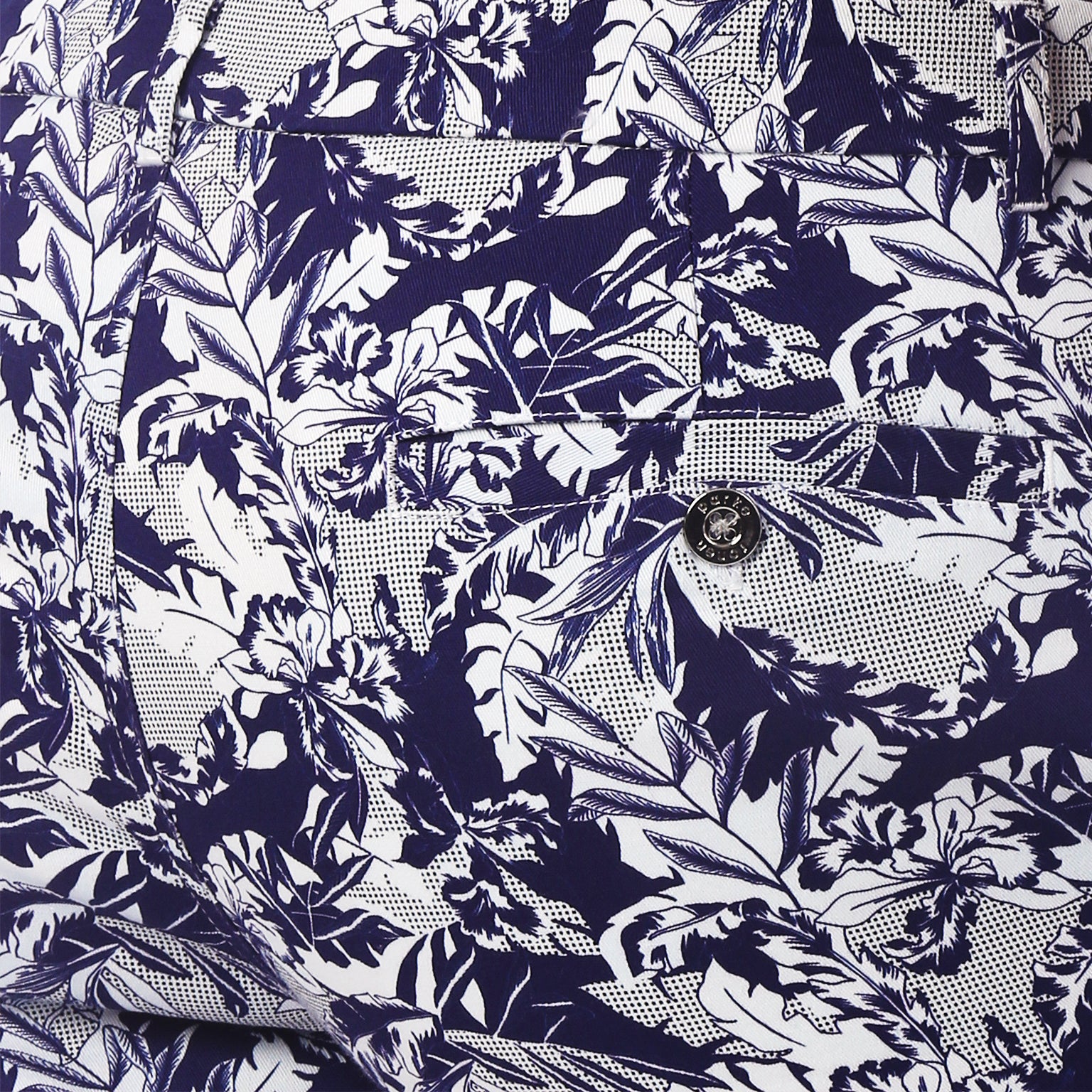 SAVE 70%- Navy Lichtenstein Print Holler Short - parke & ronen