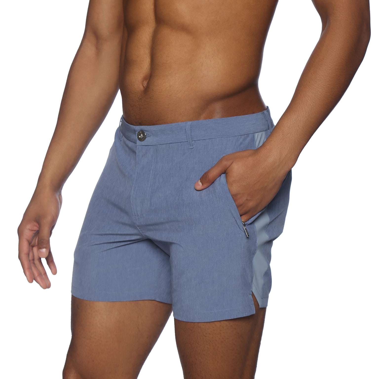 NEW SPRING '25- Airforce Blue Rampart Short - Parke & Ronen