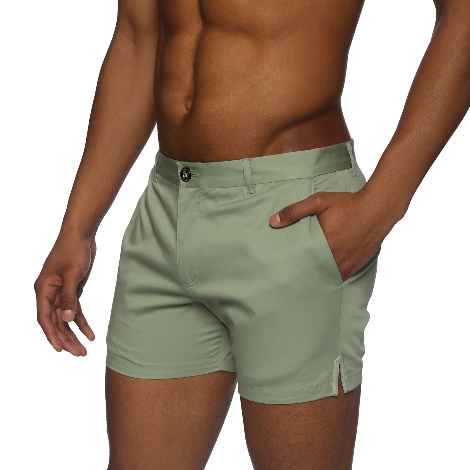 NEW SPRING '25- Moss Green Regiment Holler Short - Parke & Ronen