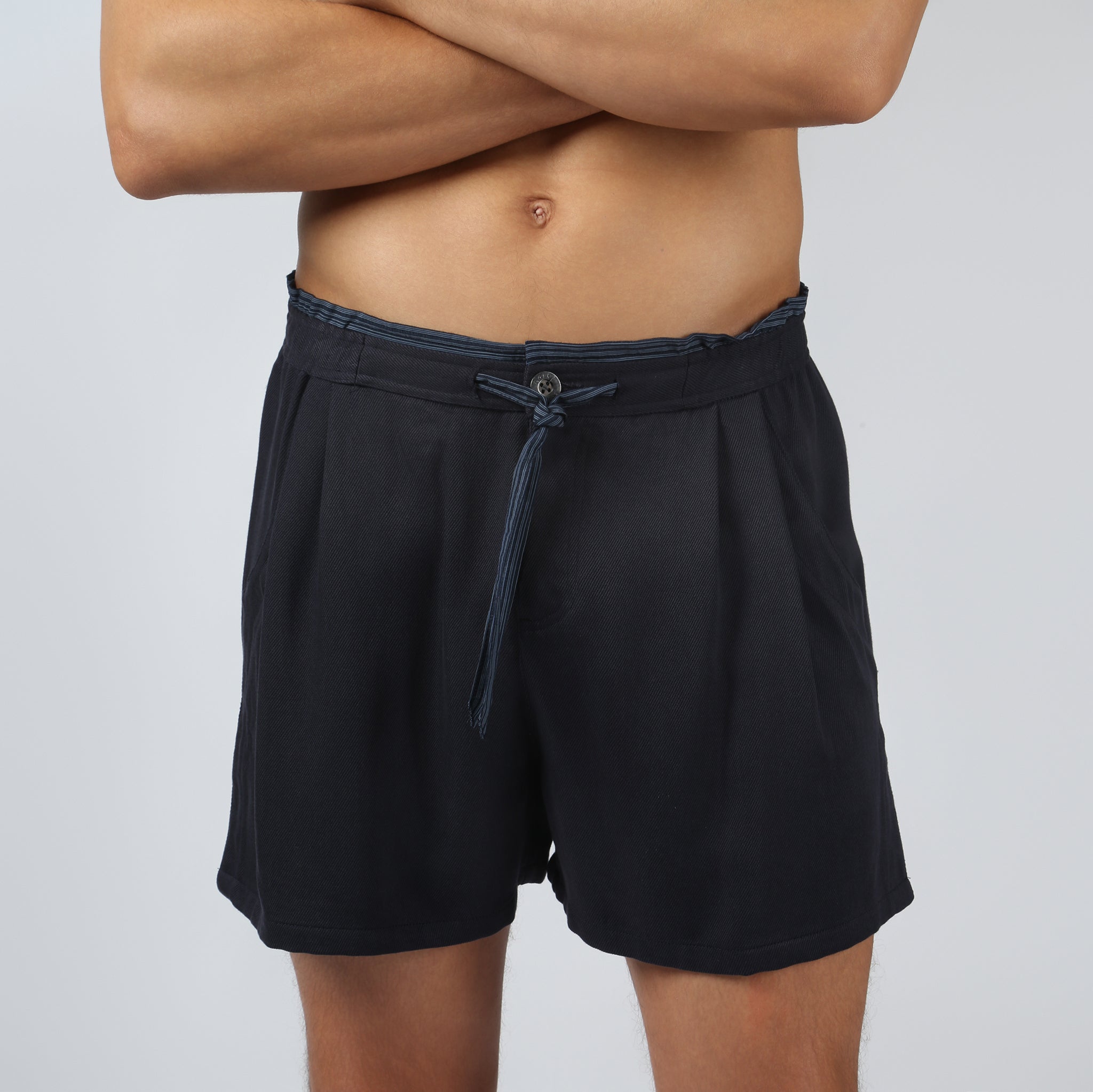 NEW- Navy Savoy Solid Short