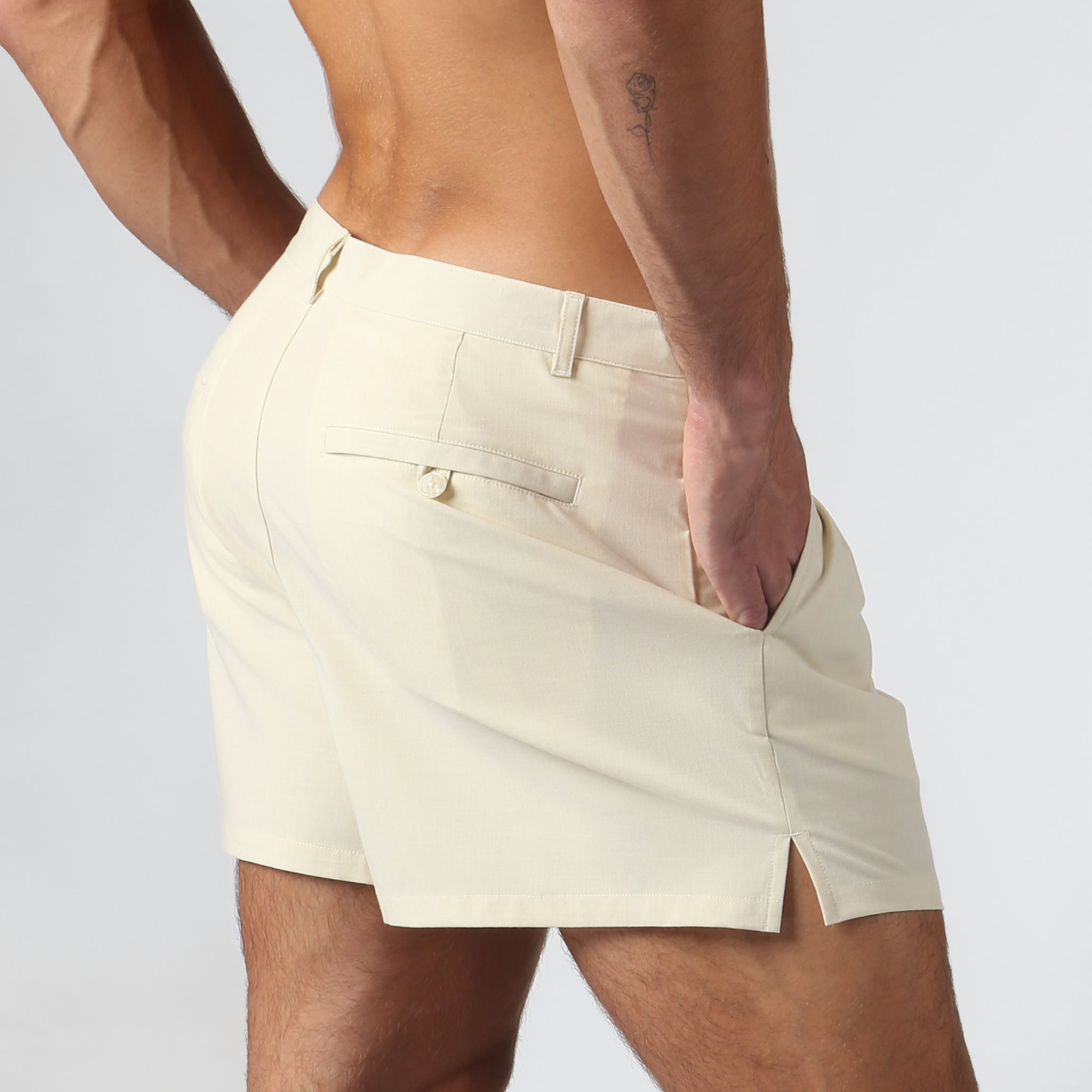 NEW- Bone Viscose Sail Short
