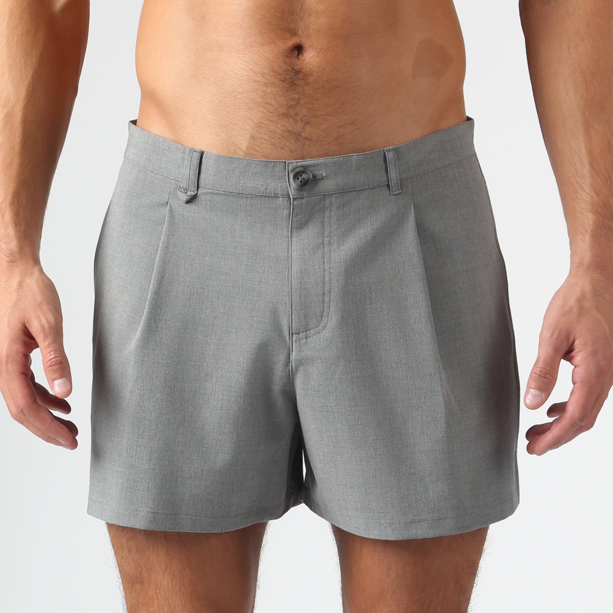NEW- Granite Grey Viscose Sail Short