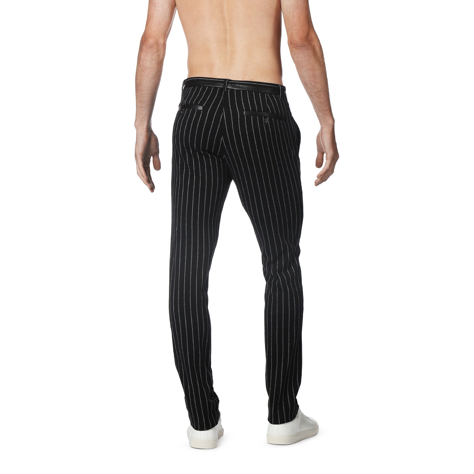 NEW- Black Chalk Stripe Artemis Pants