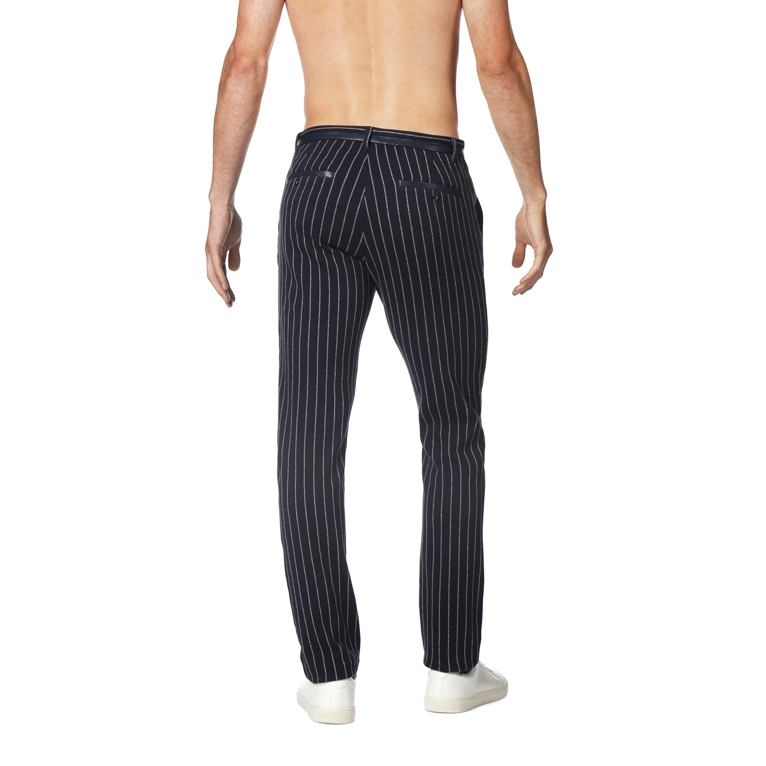 NEW- Navy Chalk Stripe Artemis Pants