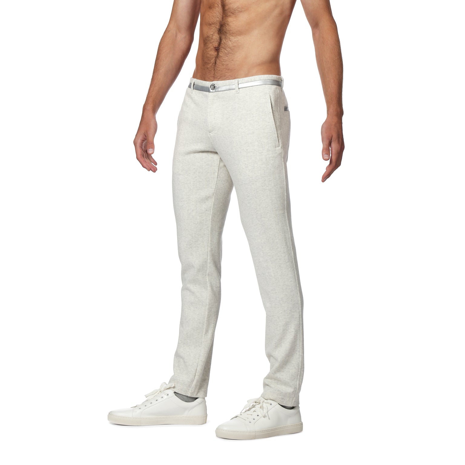 Winter White Chalk Stripe Artemis Pants