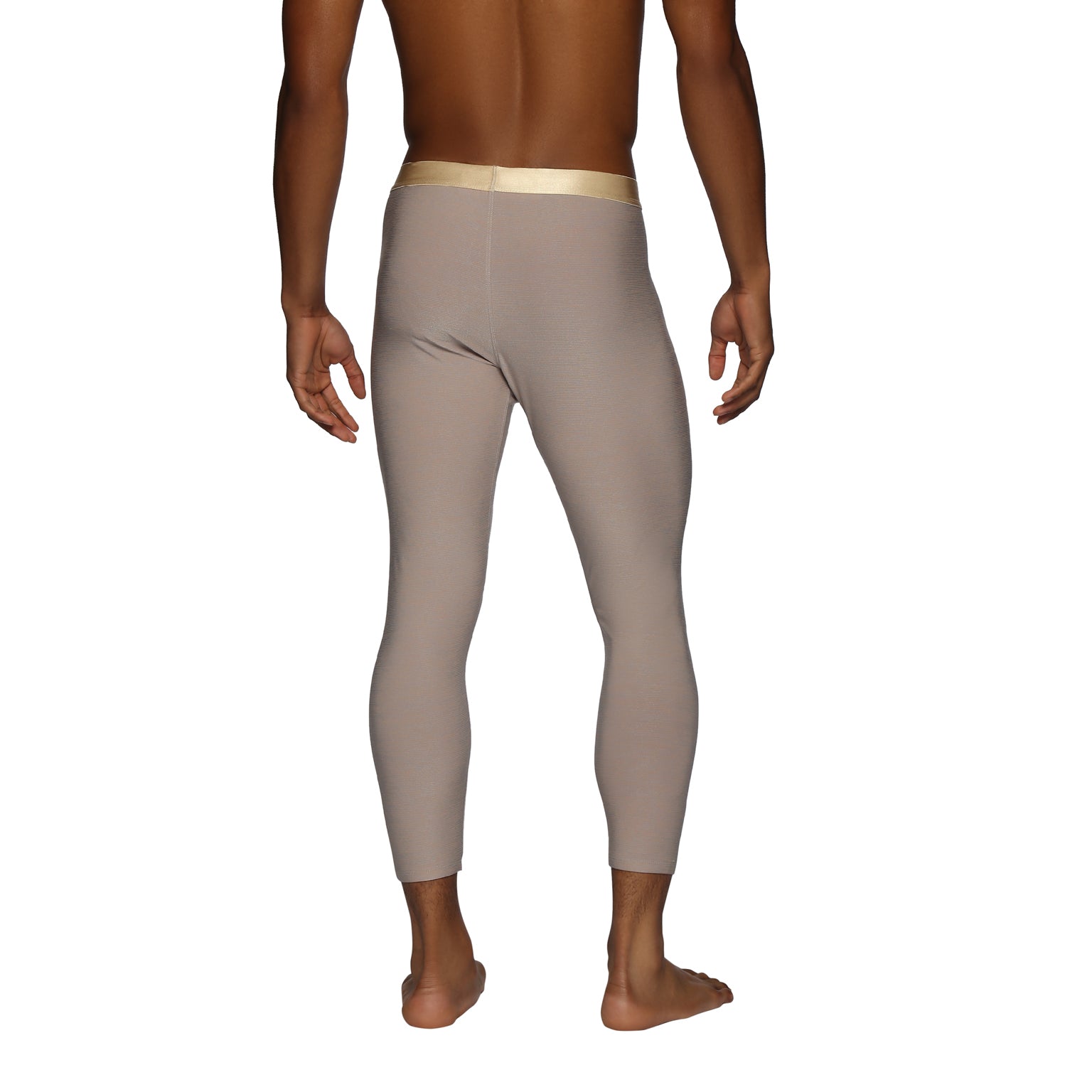 ACTIONWEAR Oyster Beige Mako Nylon Legging - parke & ronen
