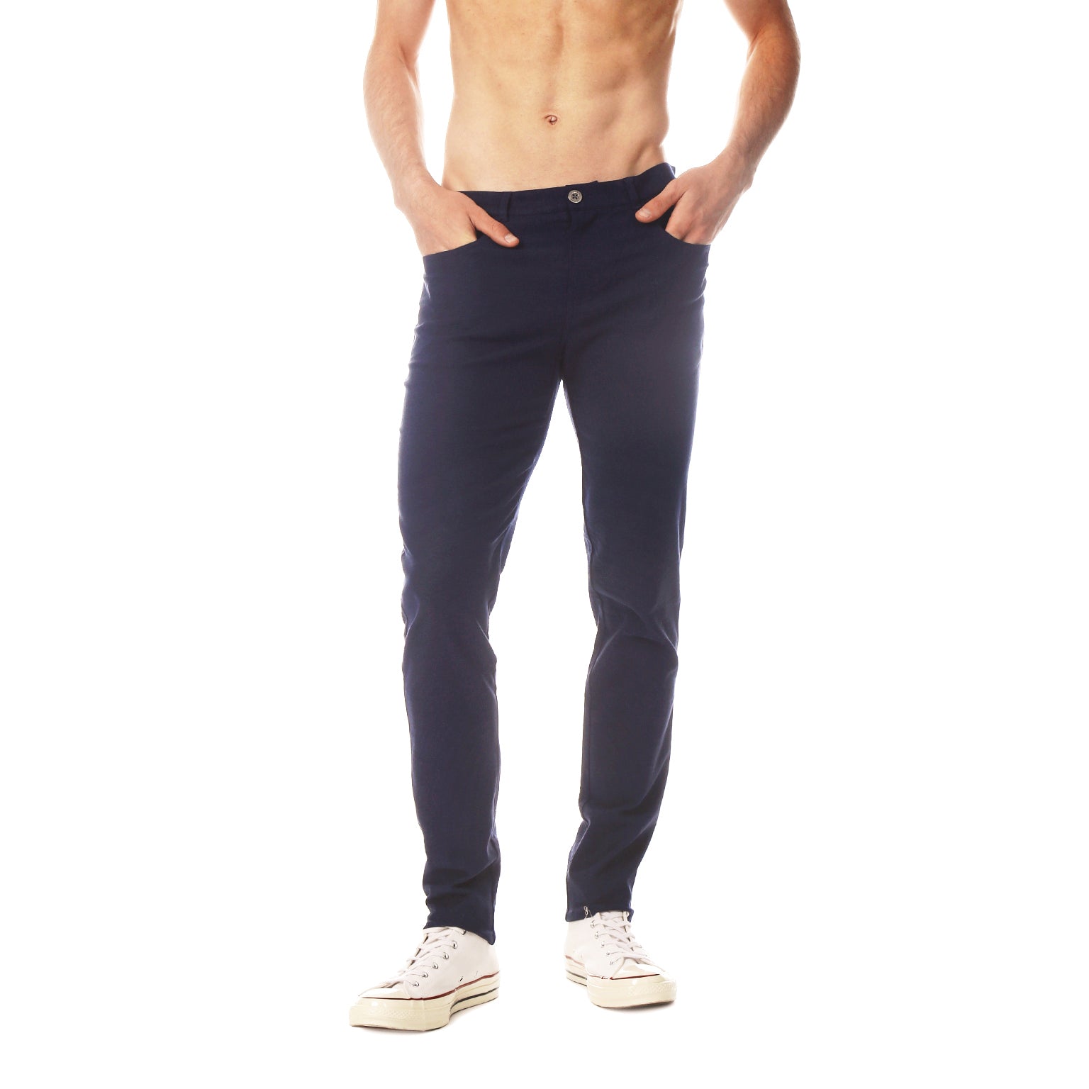Navy Stretch Linen Apollo Jean