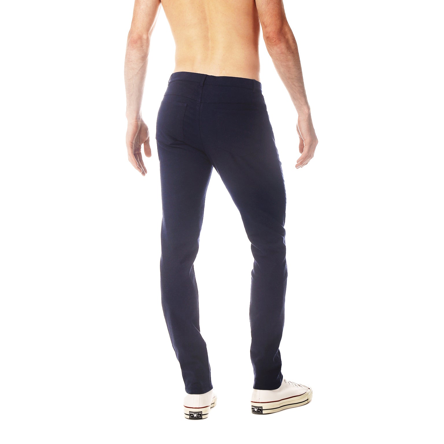 Navy Stretch Linen Apollo Jean
