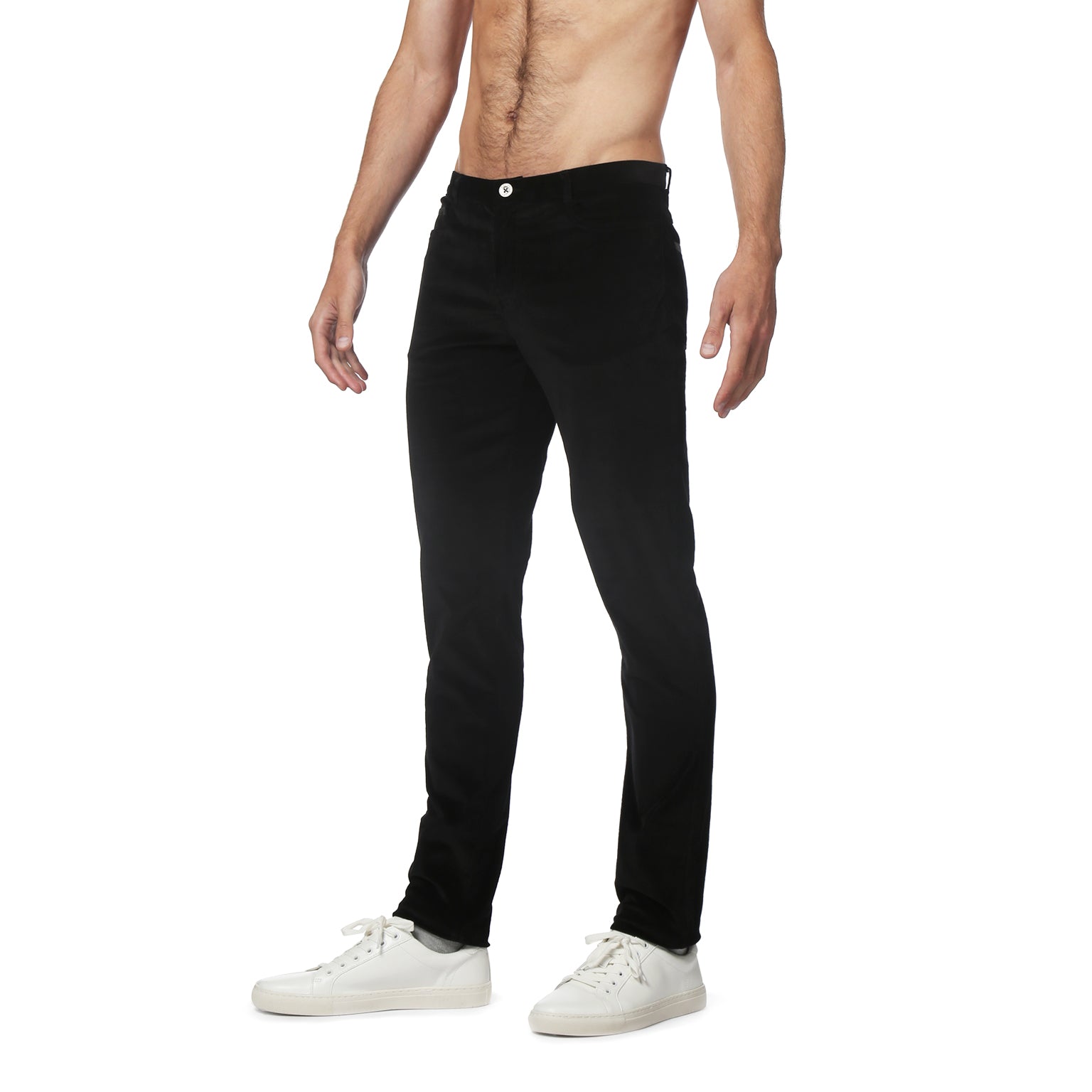 NEW- Black Stretch Corduroy Apollo Jeans