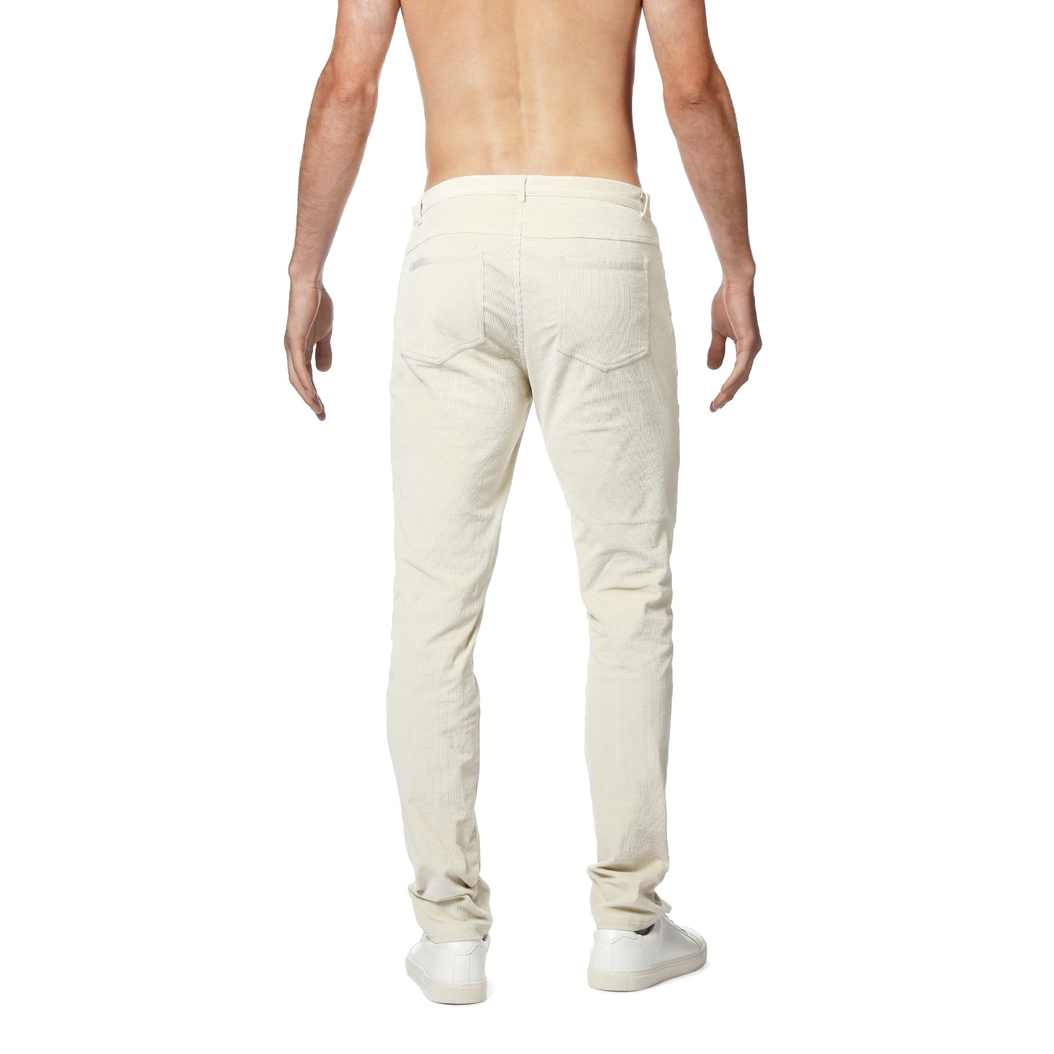 NEW- Winter White Stretch Corduroy Apollo Jeans
