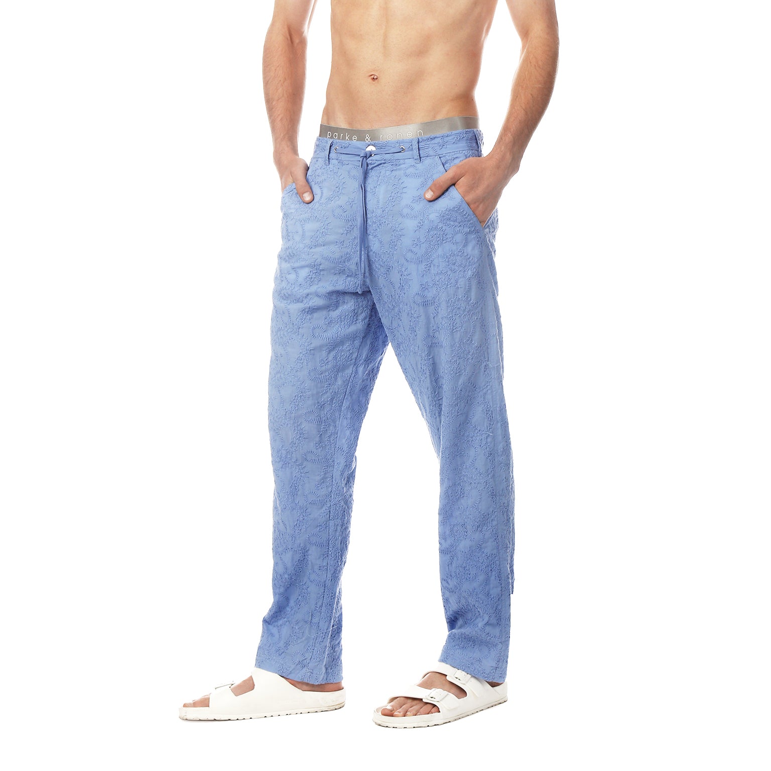 Periwinkle Artisan Stitch Beach Pant