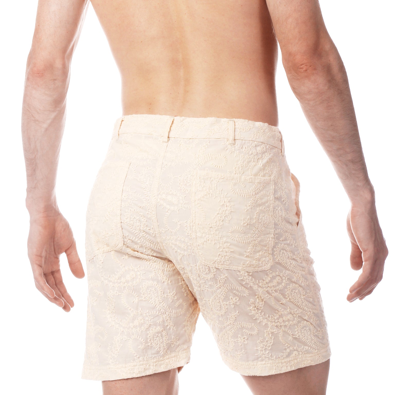 SAVE 50%- Parchment Artisan Stitch Beach Short
