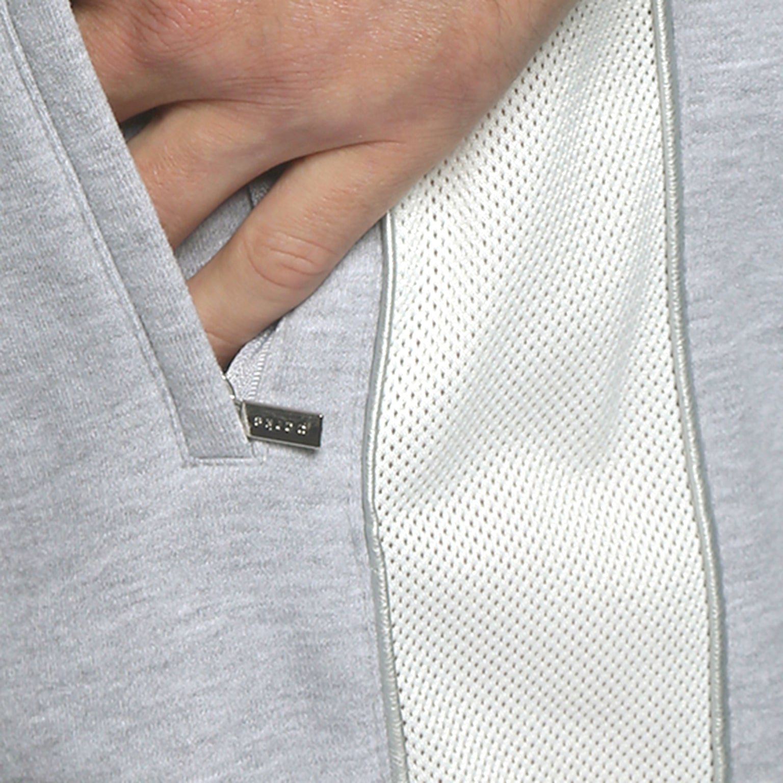 RESORT '24- Varsity Grey Tech Jersey Fleece Short