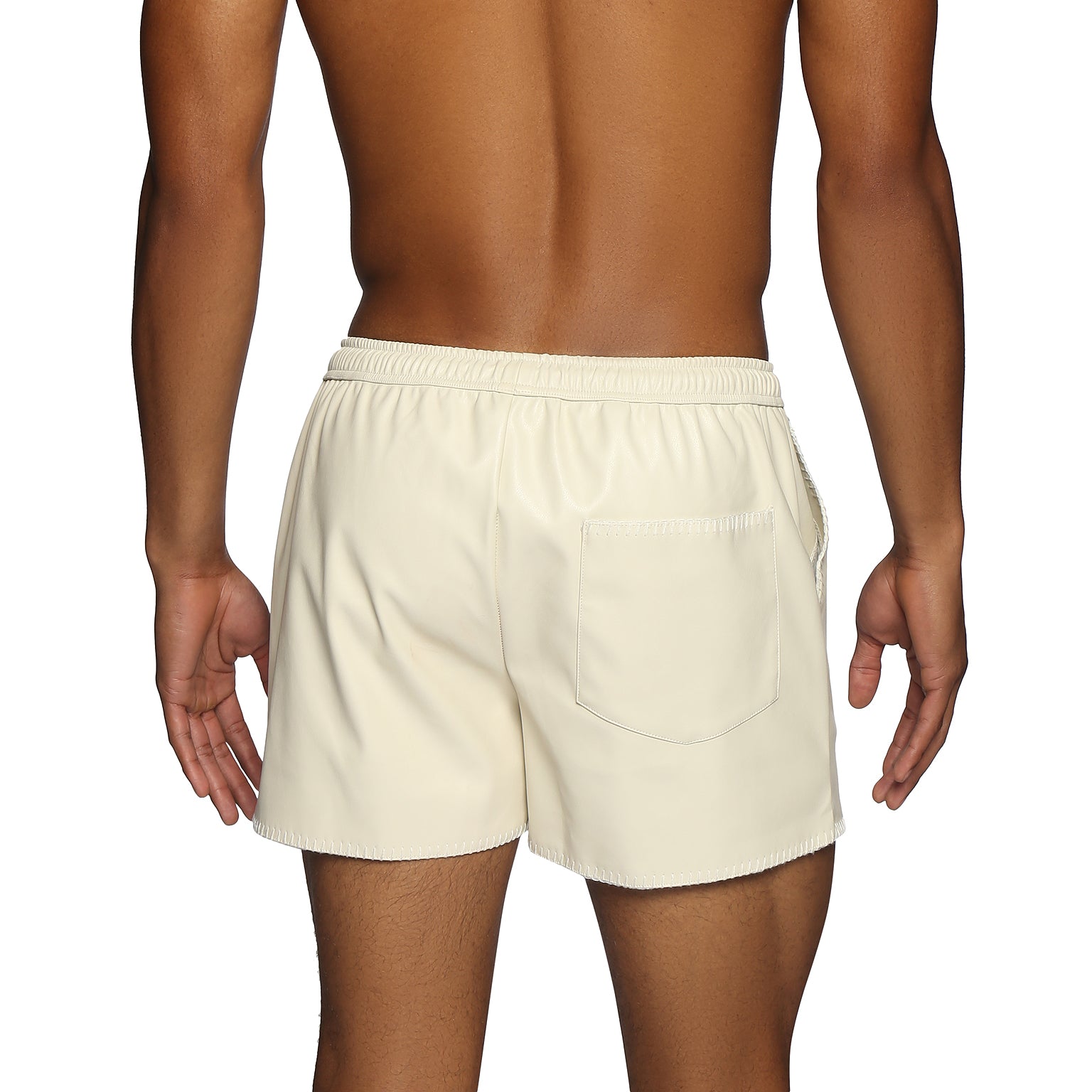 NEW RESORT '25- Ivory Marseille Pull-on Short - parke & ronen