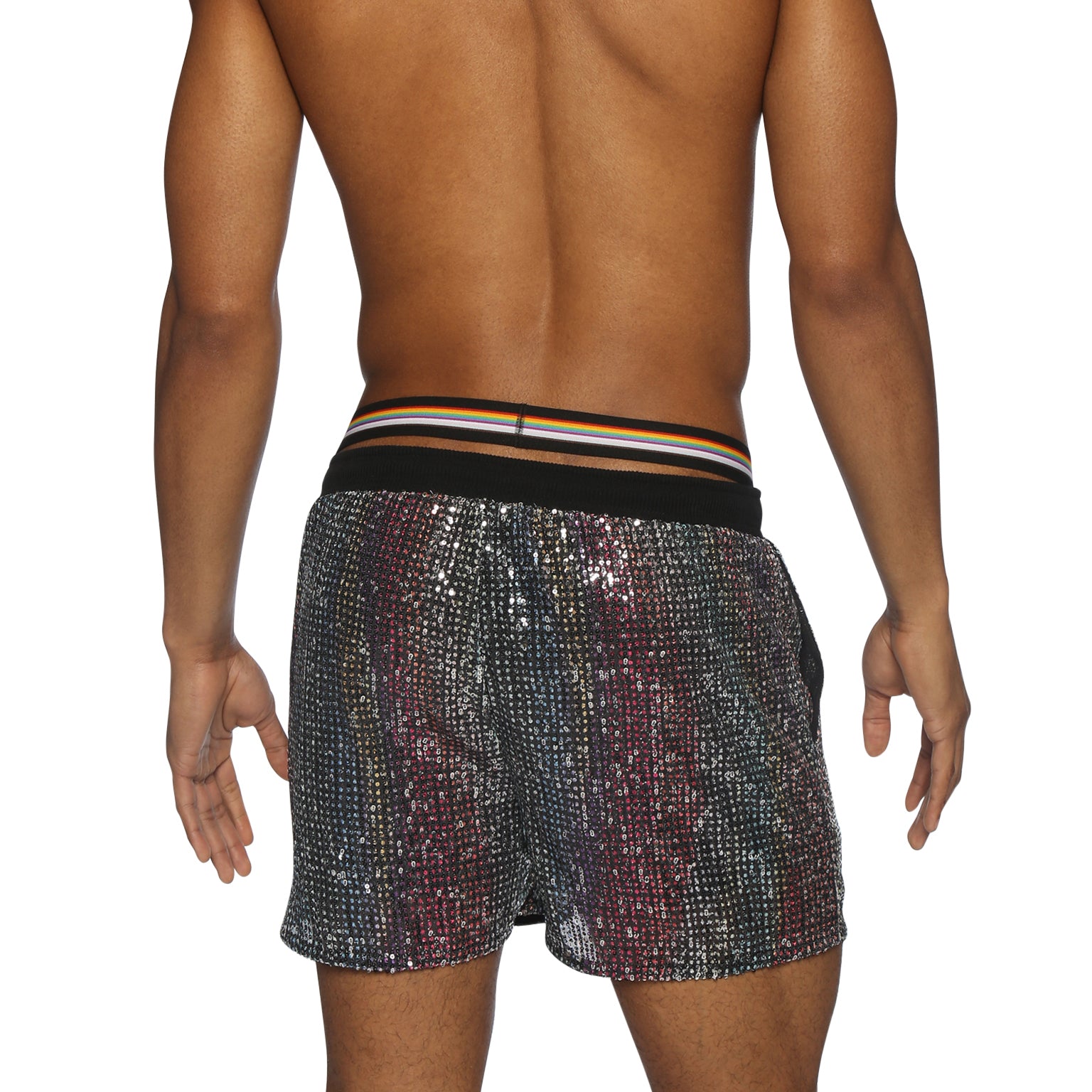 PRIDE EDITION- Funfetti Black Sequin Short