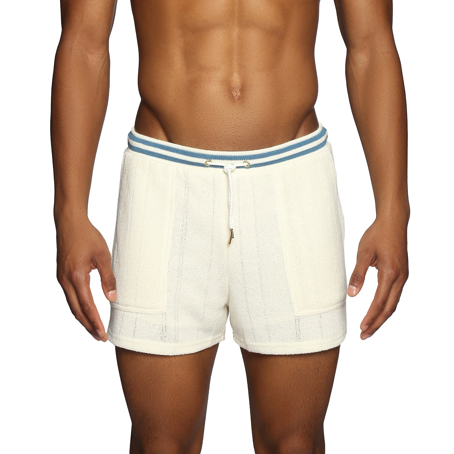 NEW RESORT '25- Ivory Antibes Knit Cabana Short - parke & ronen