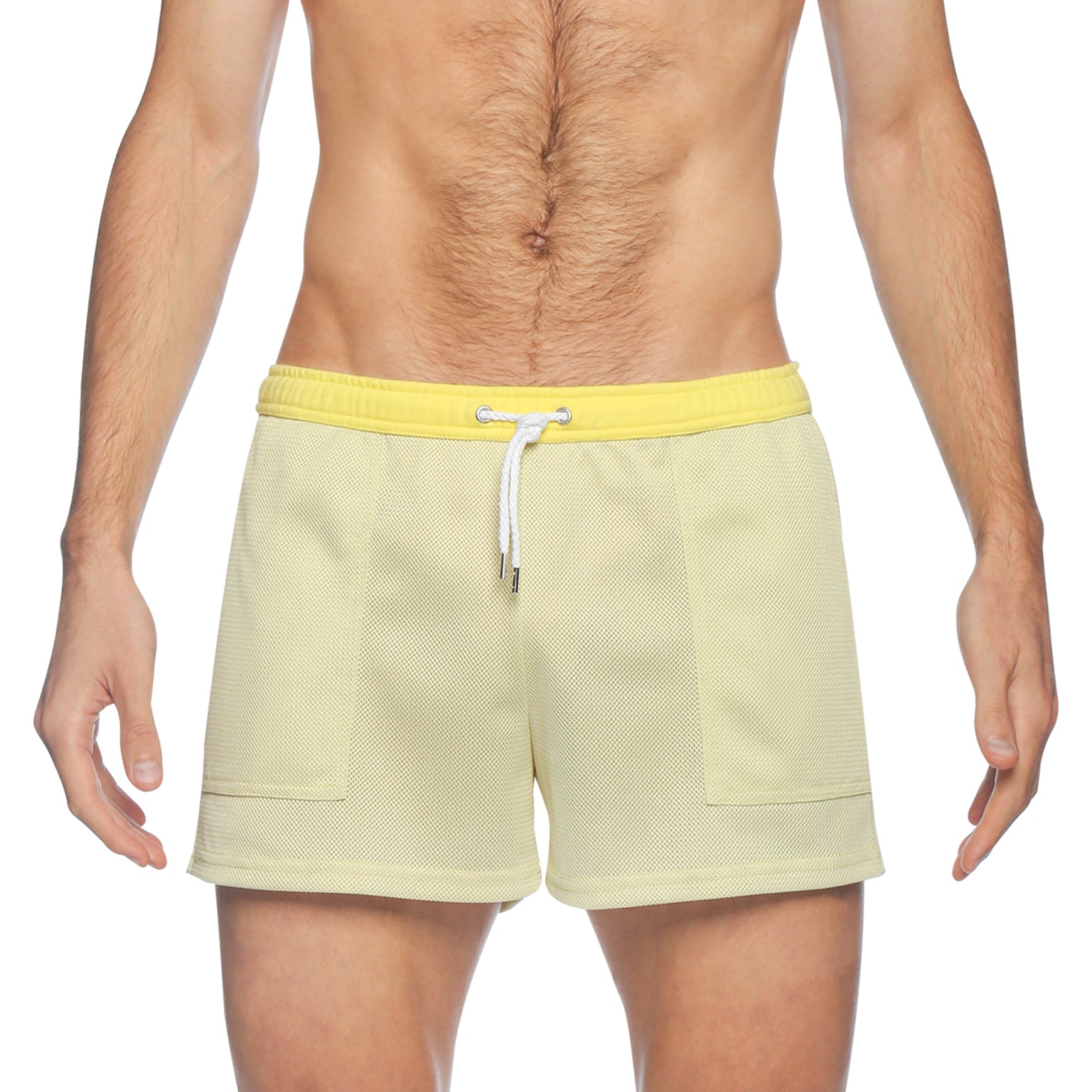 Lemon Meringue Steadfast Mesh Short