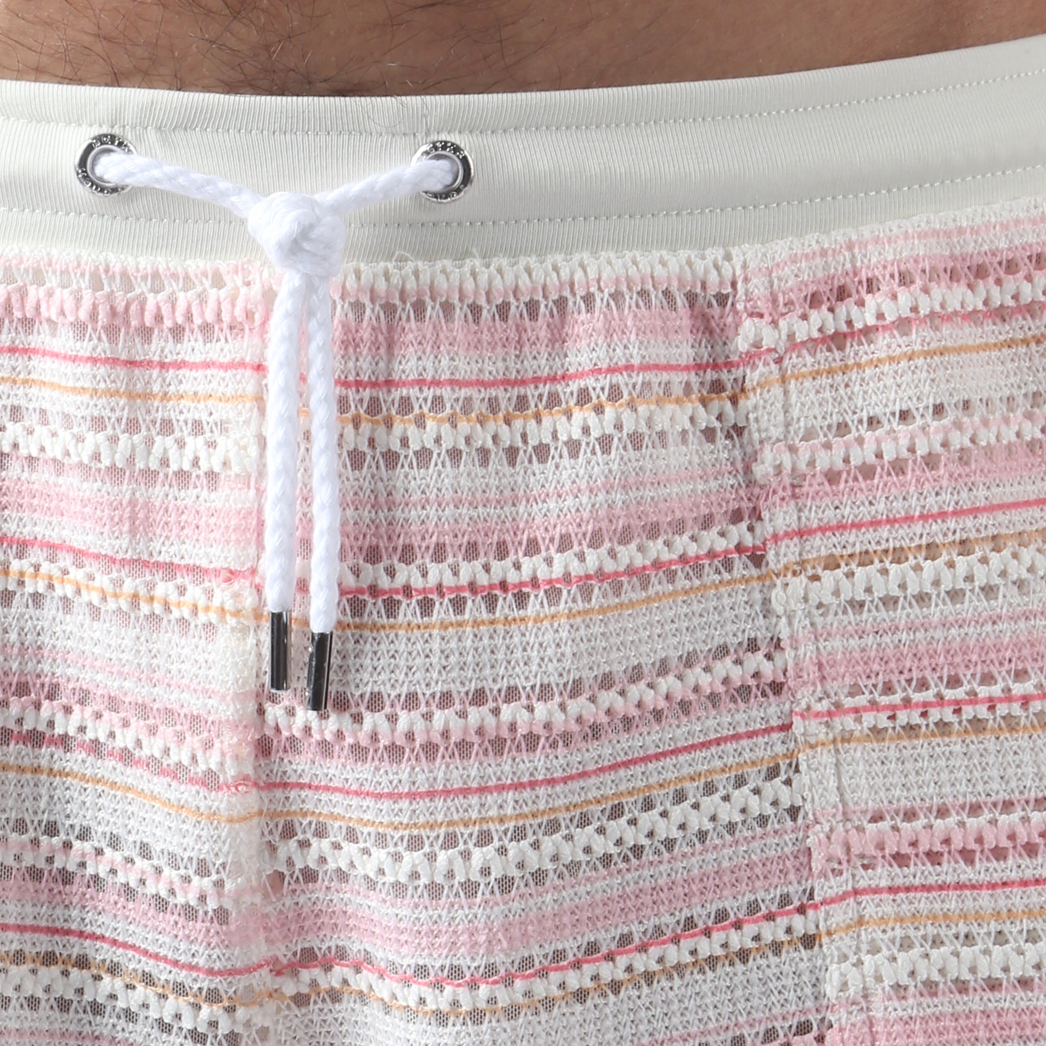 NEW- Blush Stripe Argento Knit Short
