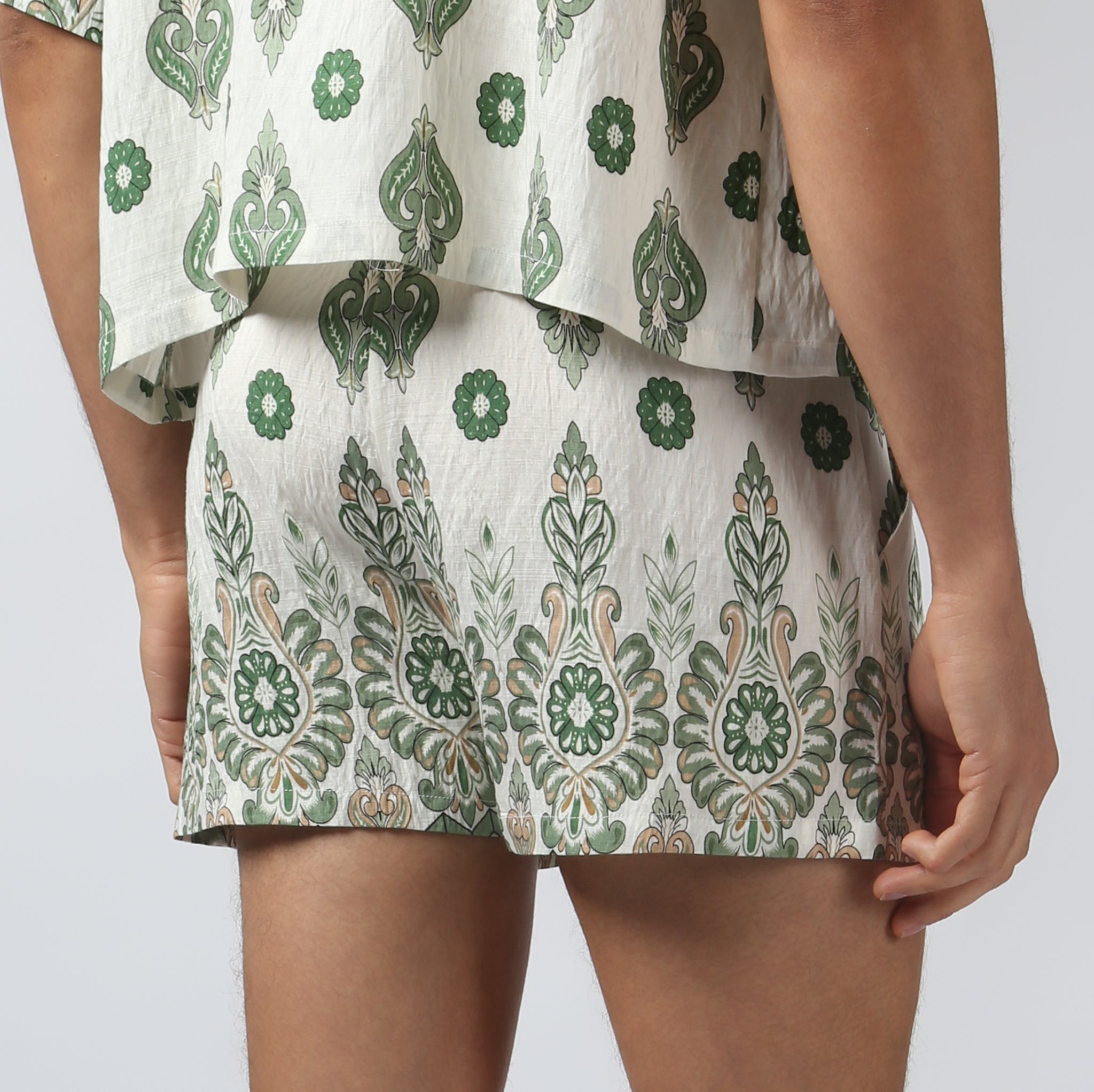 NEW- Emerald Medallion Printed Lounge Short