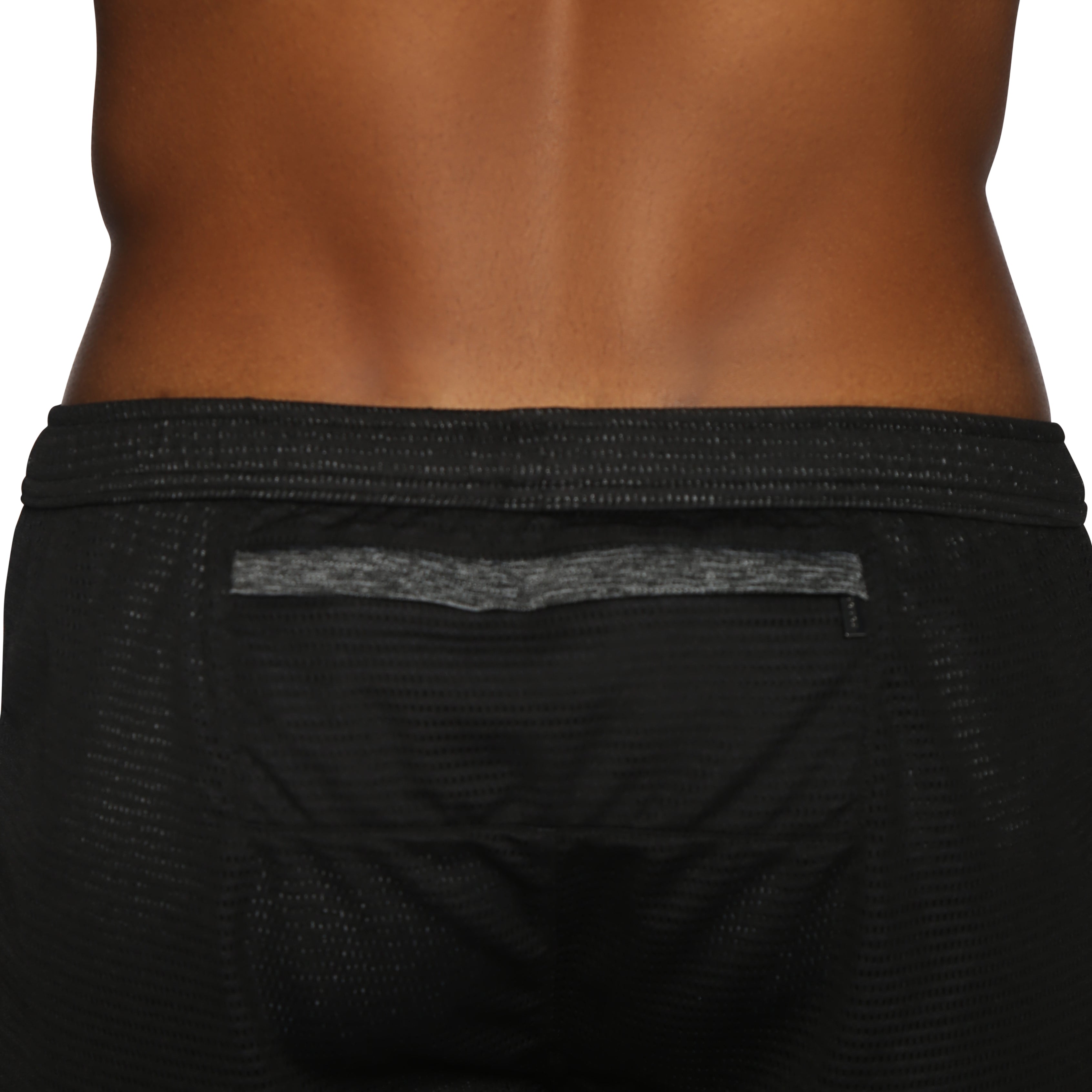 ACTIONWEAR Black/Heather Endurance Mesh Sprinter Short - parke & ronen