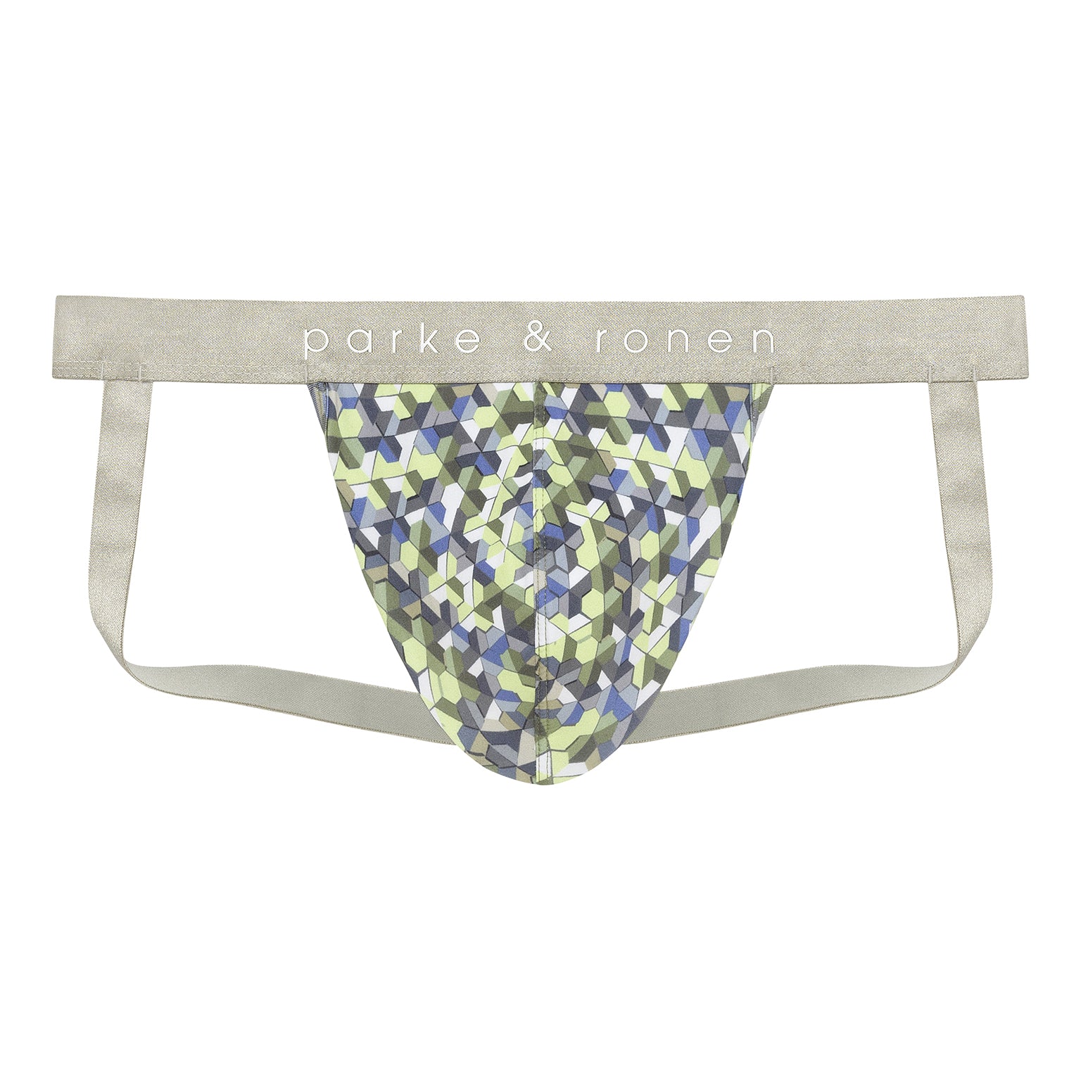 NEW- Lime Honey Comb Printed Jock Strap