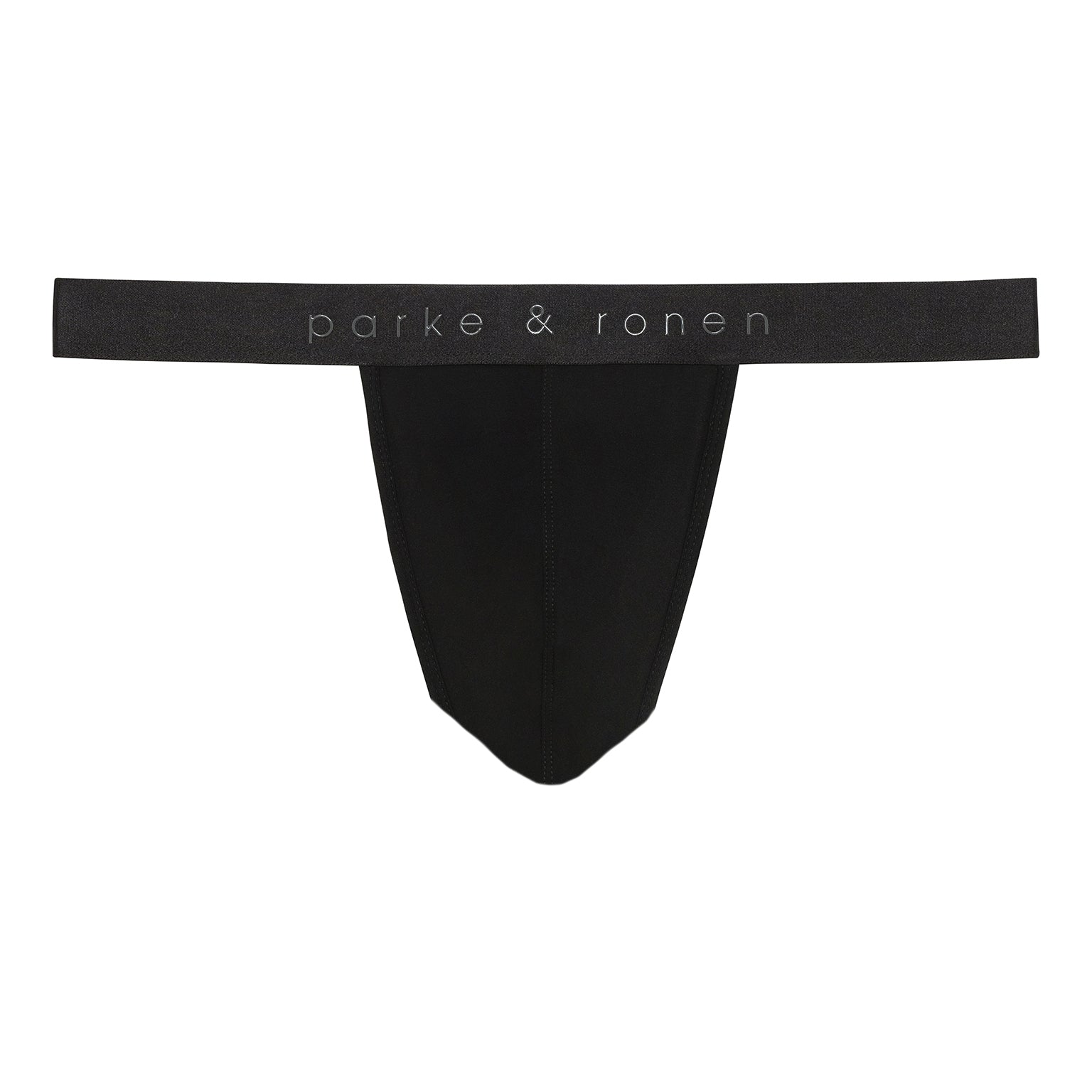 Black Solid Modal Thong