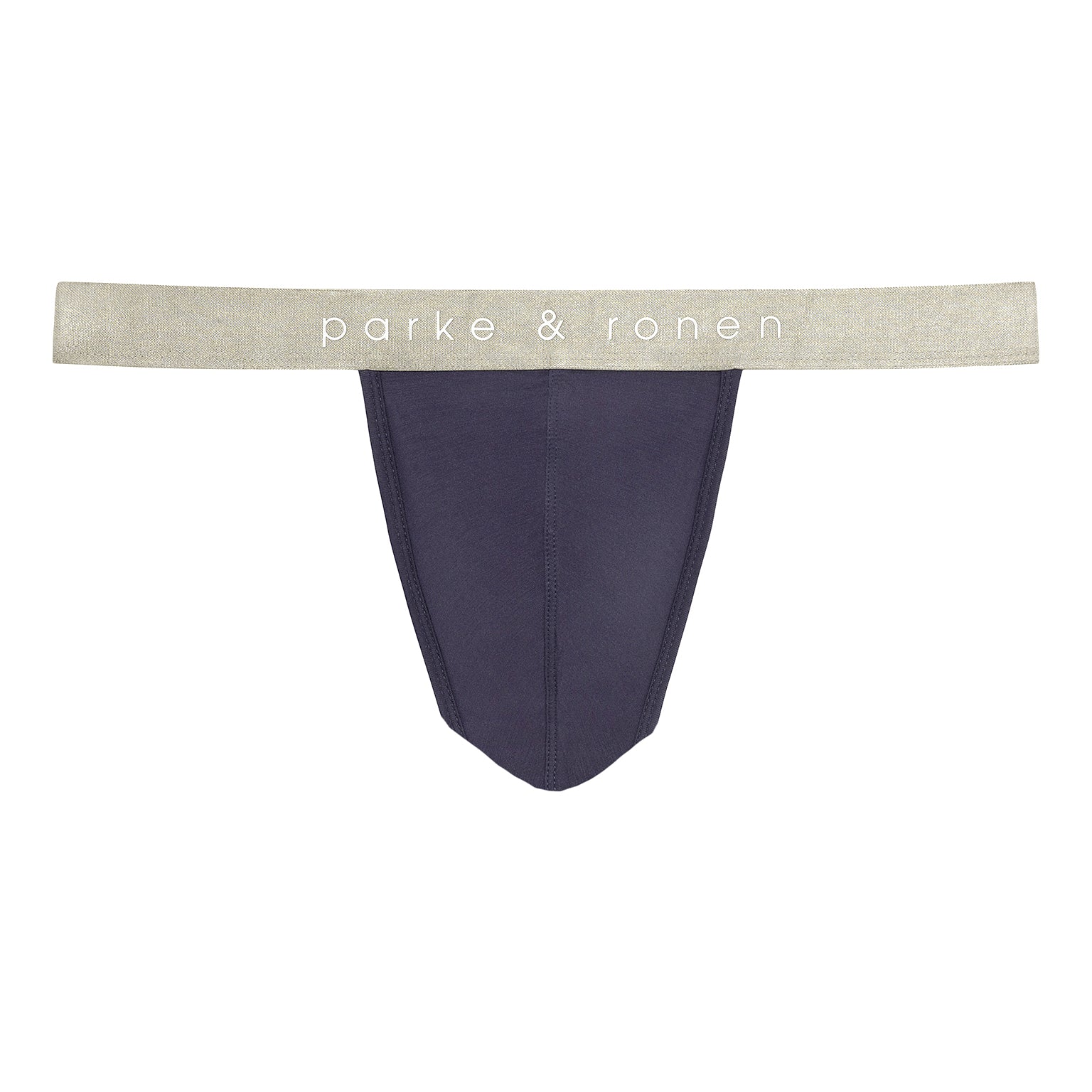 Navy  Solid Modal Thong