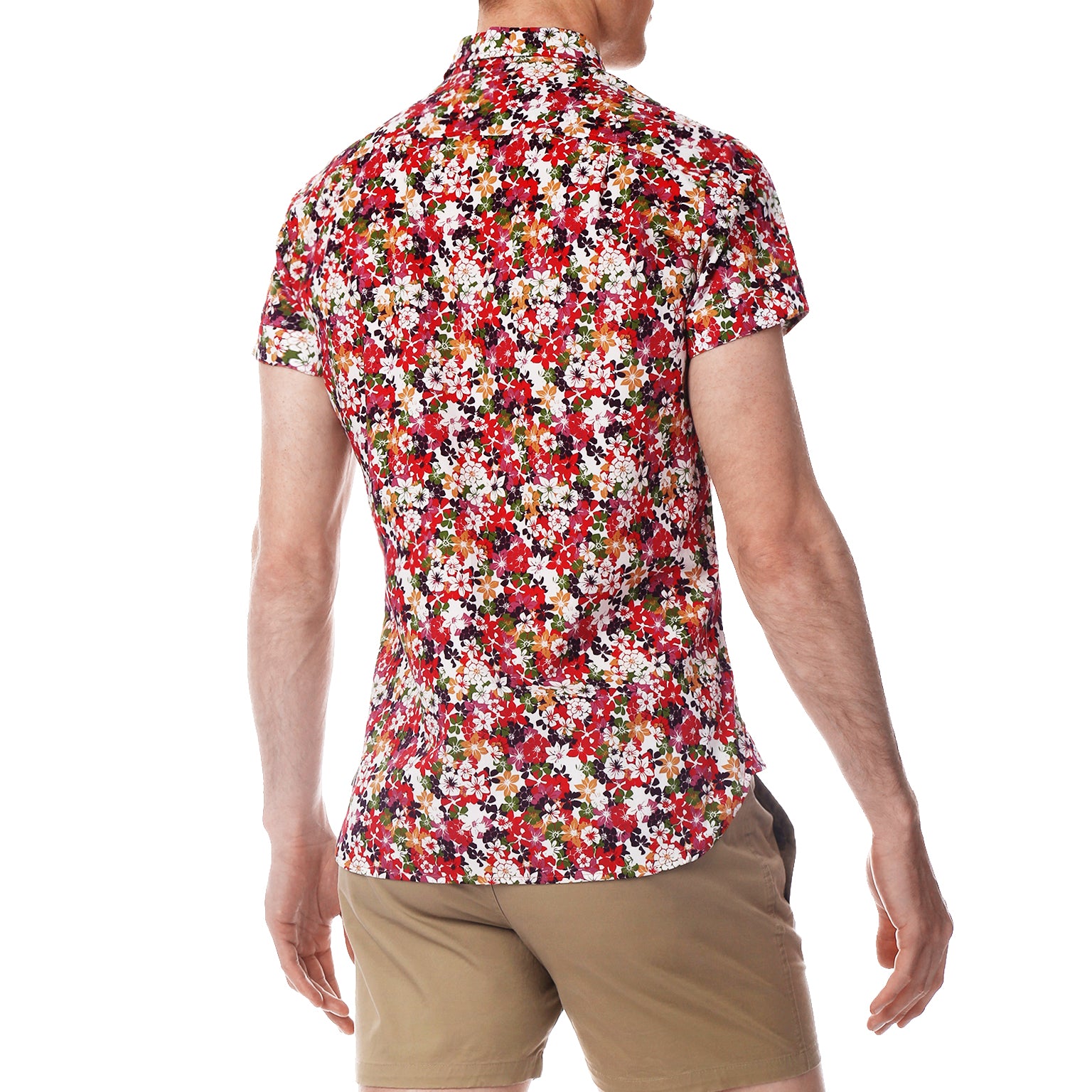 Pink Camelia Print Bal Harbour Shirt