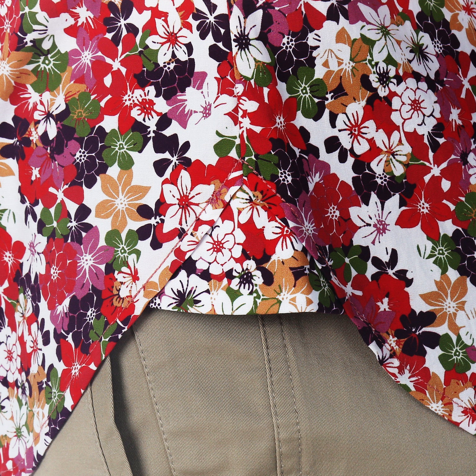 Pink Camelia Print Bal Harbour Shirt