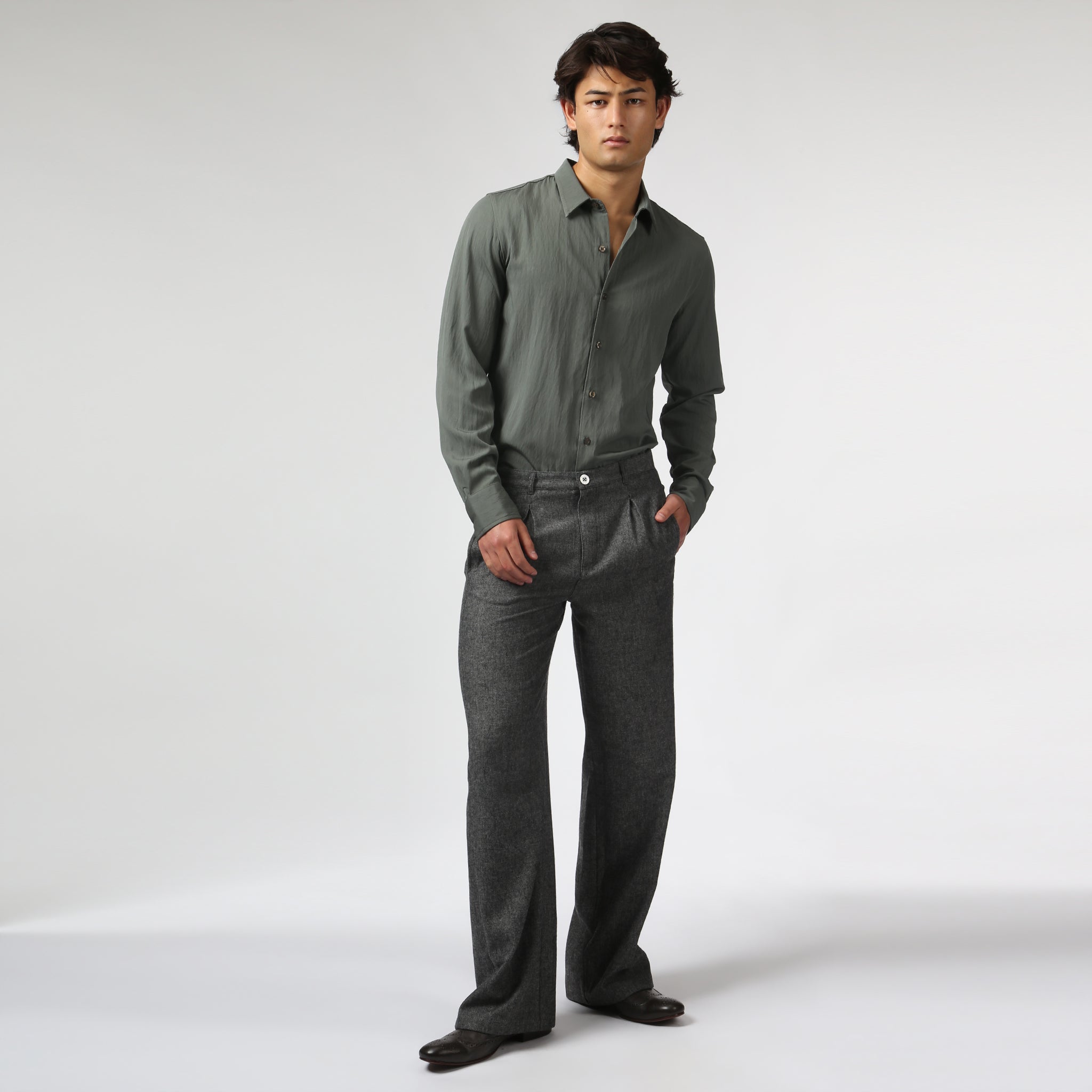 NEW- Moor Green Shoreland Shirt