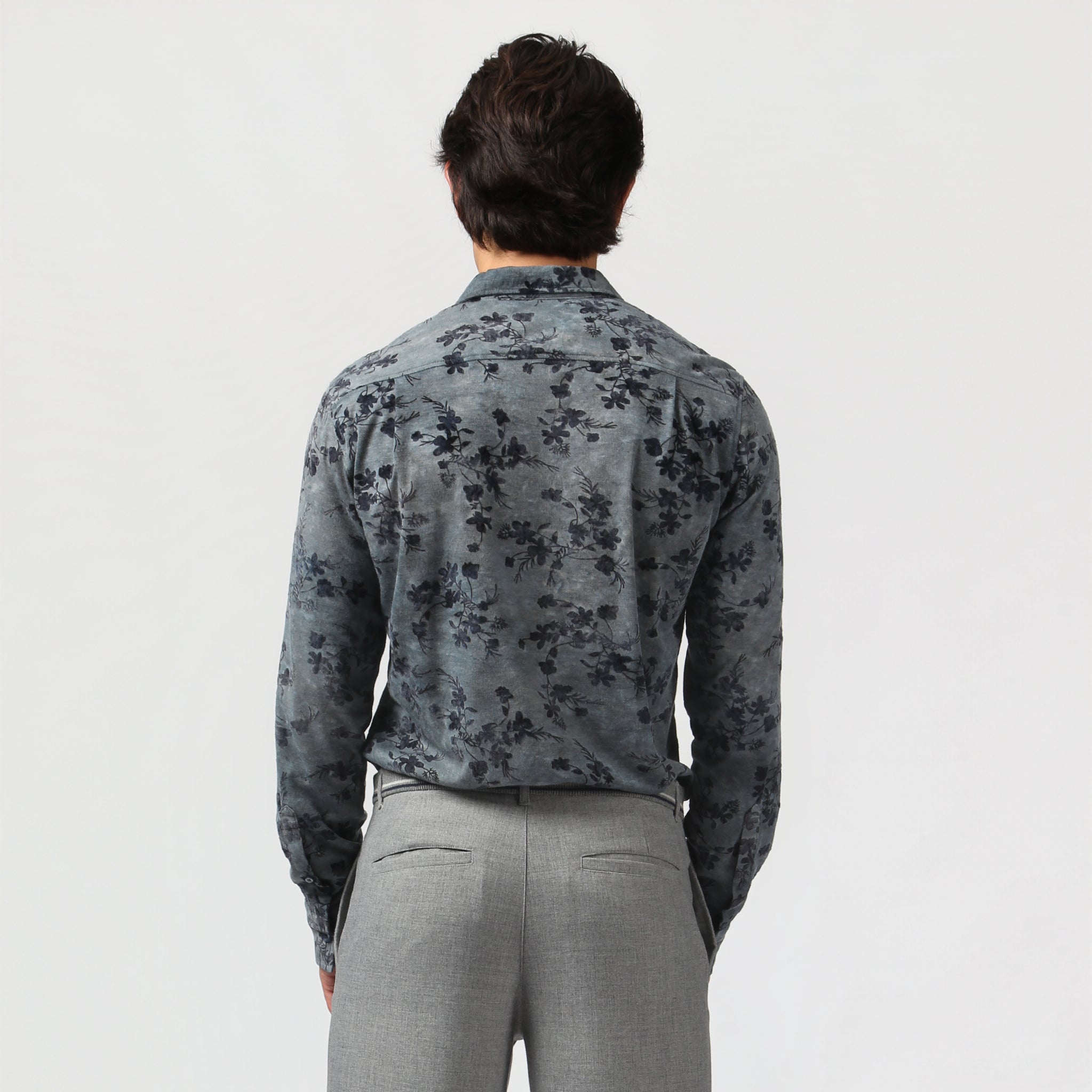 NEW- Lavender Grey Vale Rib Knit Shirt
