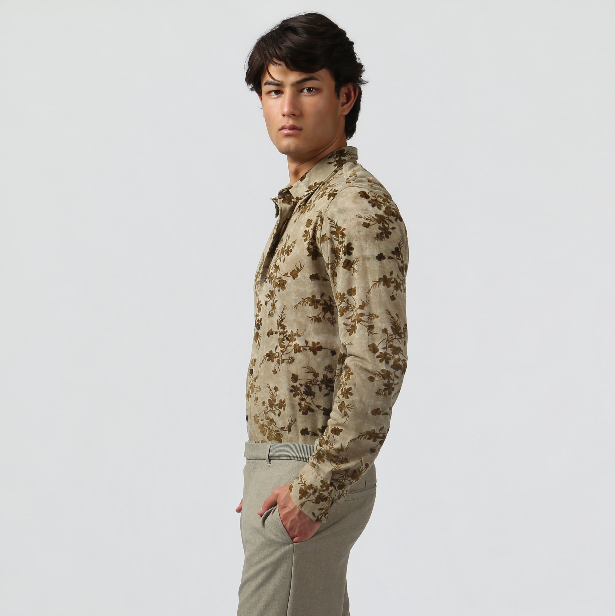 NEW- Wild Sage Vale Rib Knit Shirt