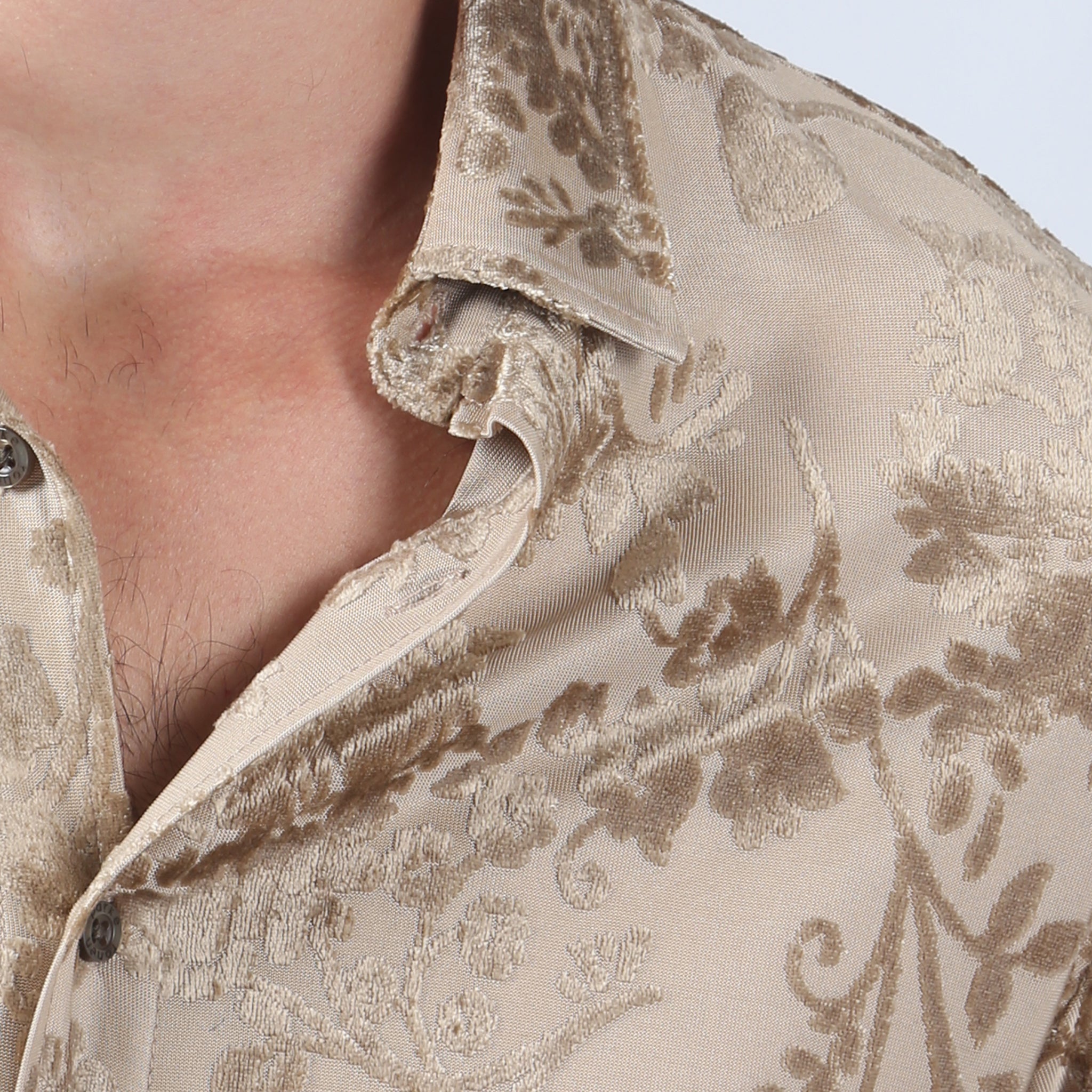 Gilded Fontainebleau Cut Velvet Shirt