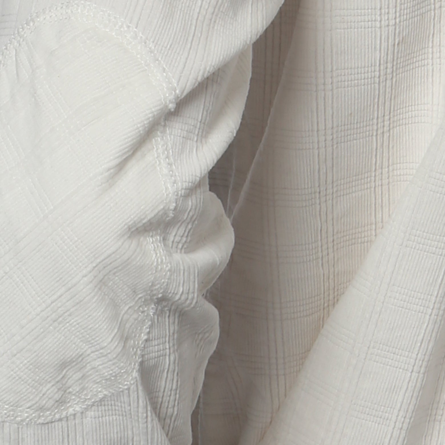 Winter White Corduroy Check Shirt