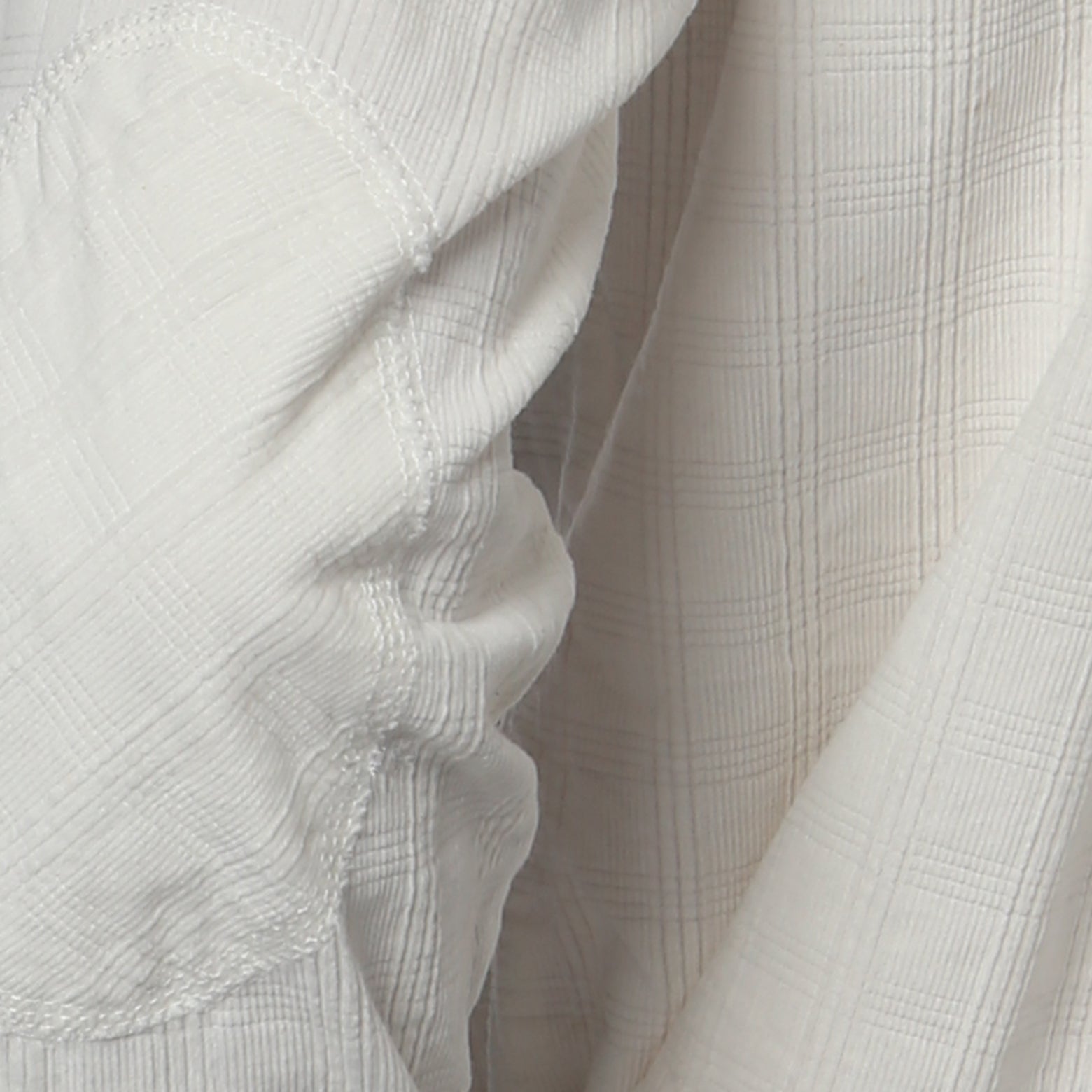 NEW- Winter White Corduroy Check Shirt