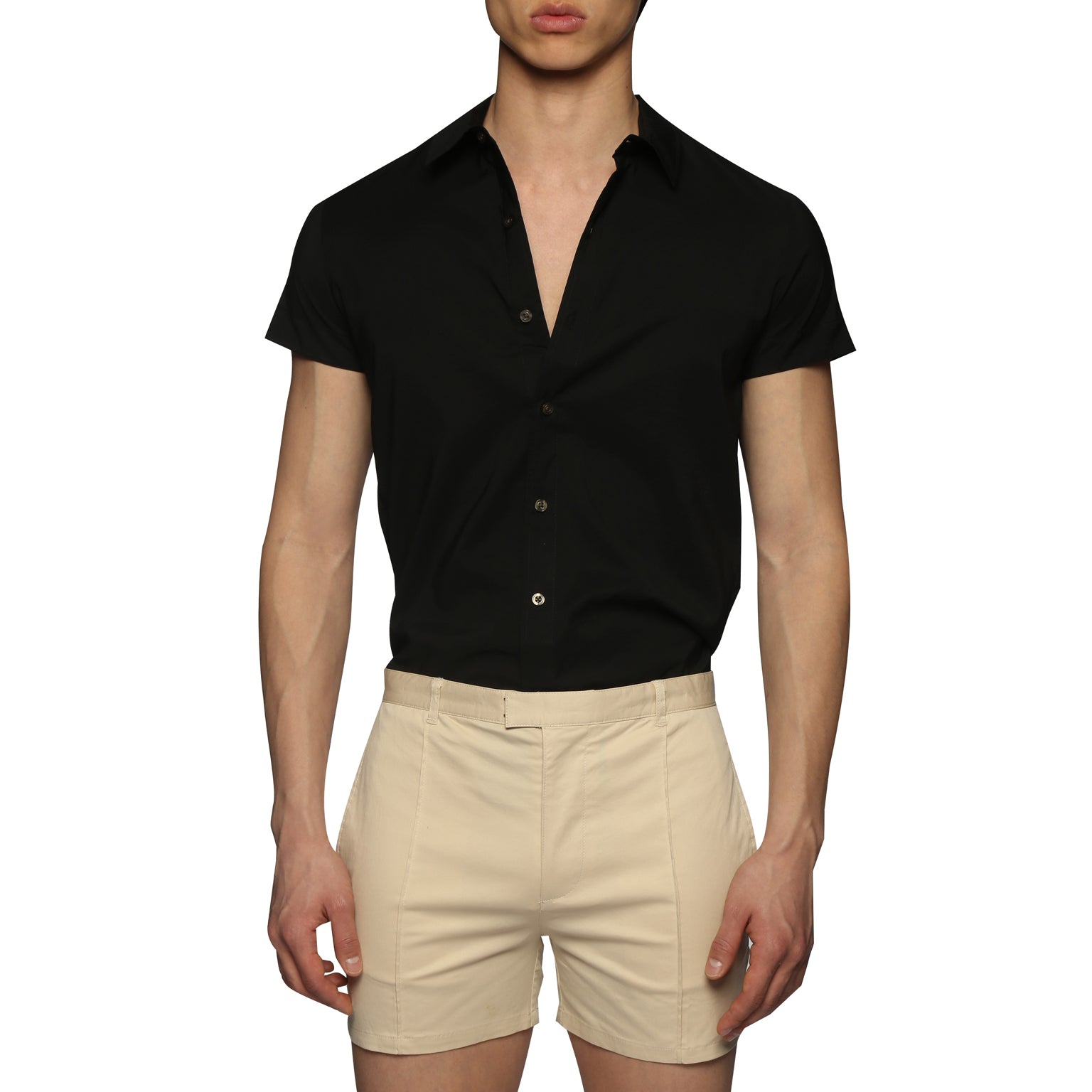 SPRING '24- Black Stretch Rayon Bal Harbor Shirt