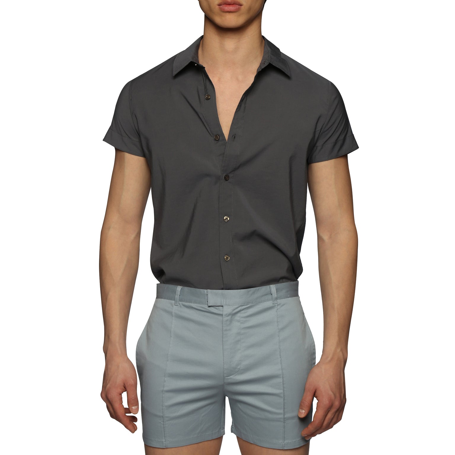 SPRING '24- Charcoal Stretch Rayon Bal Harbor Shirt