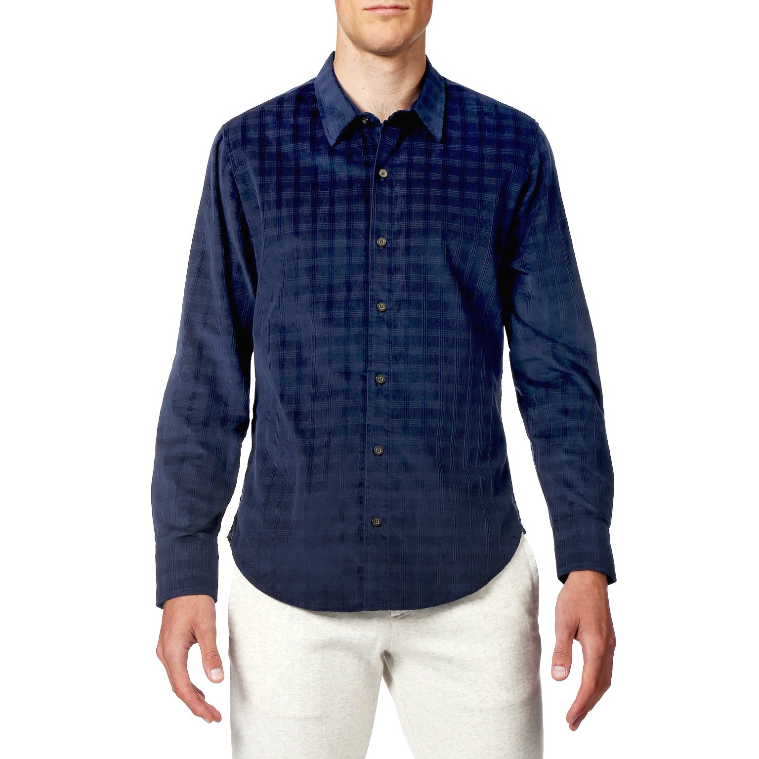 SAVE 70%- Ultramarine Corduroy Check Shirt