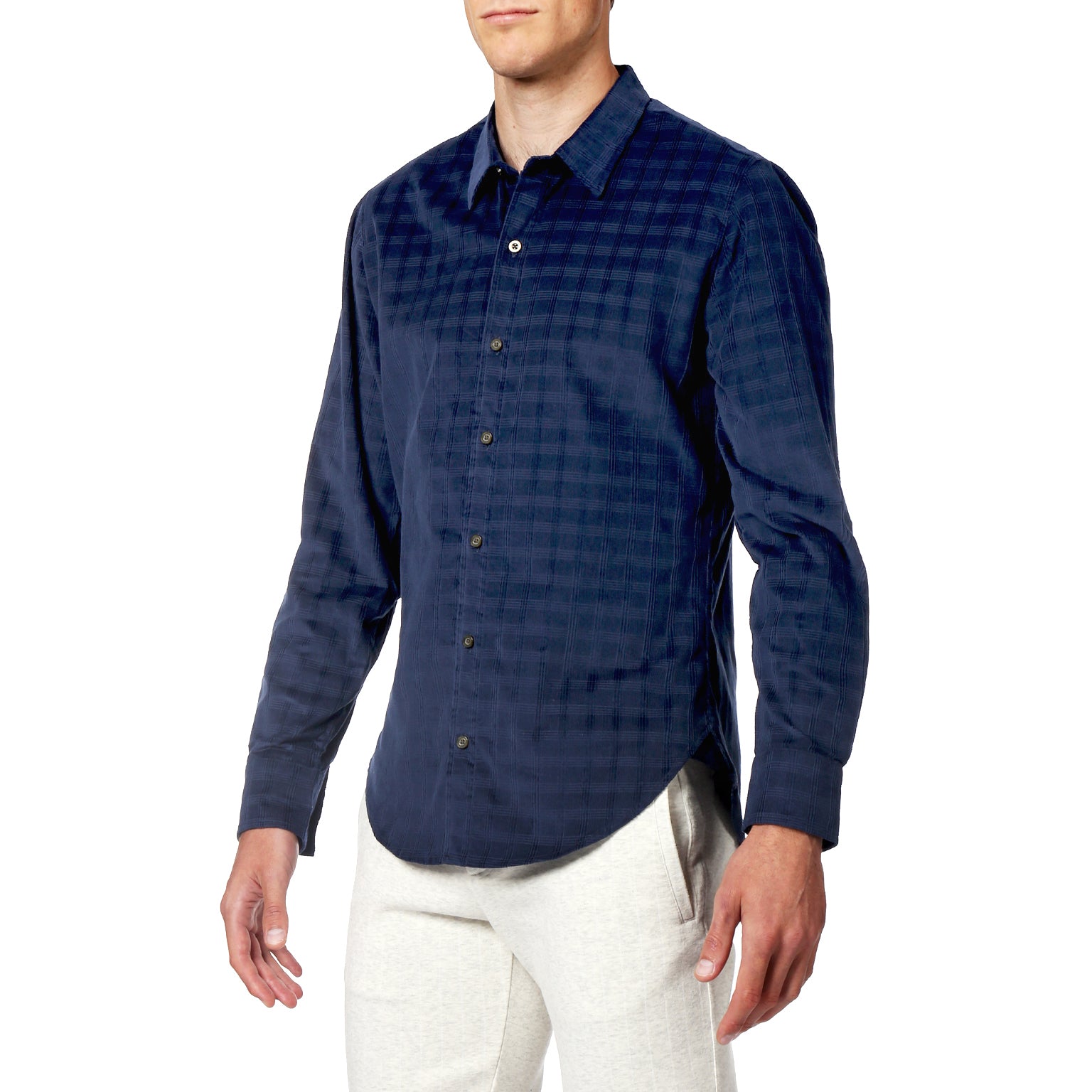 SAVE 70%- Ultramarine Corduroy Check Shirt