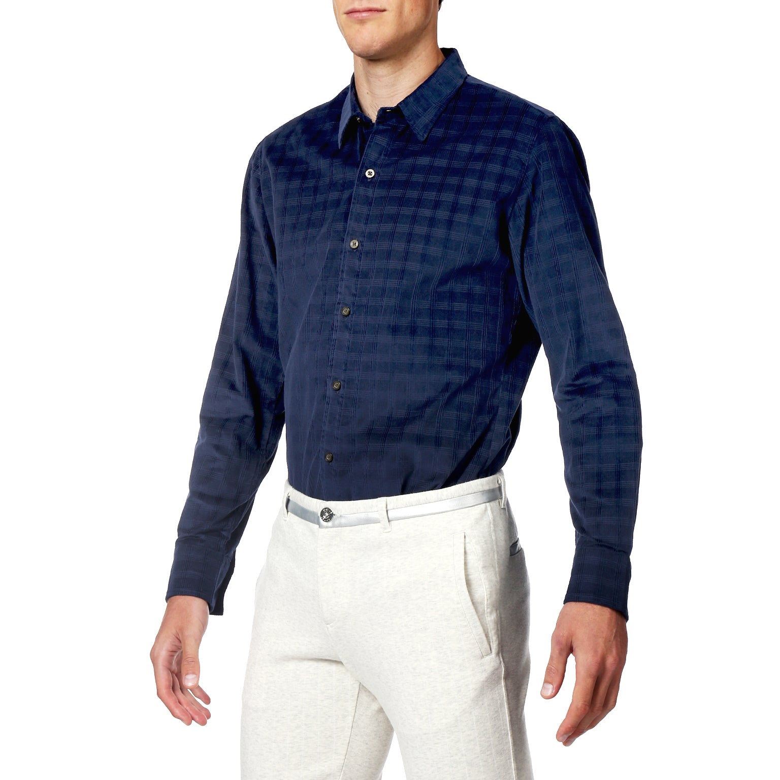 SAVE 70%- Ultramarine Corduroy Check Shirt