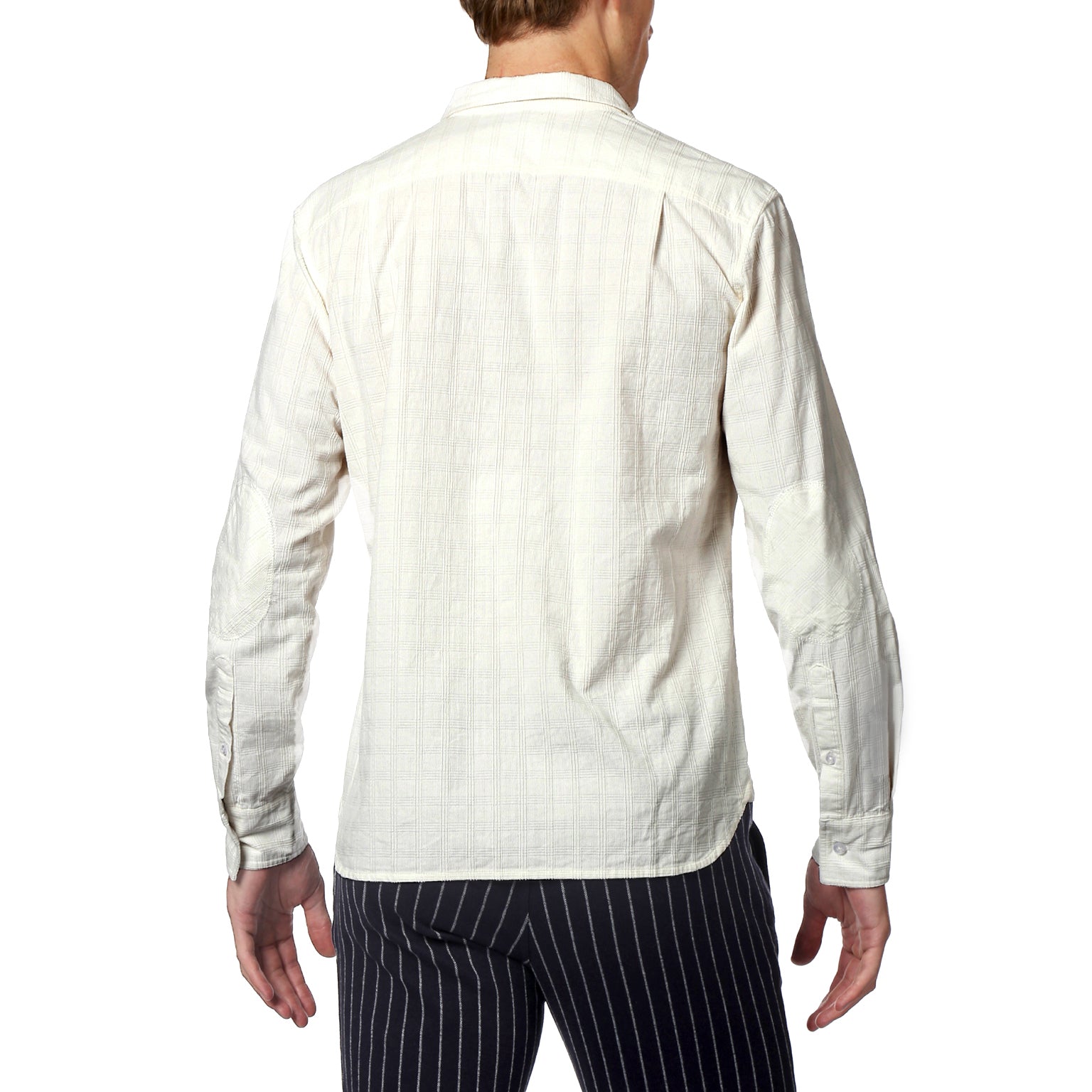 Winter White Corduroy Check Shirt