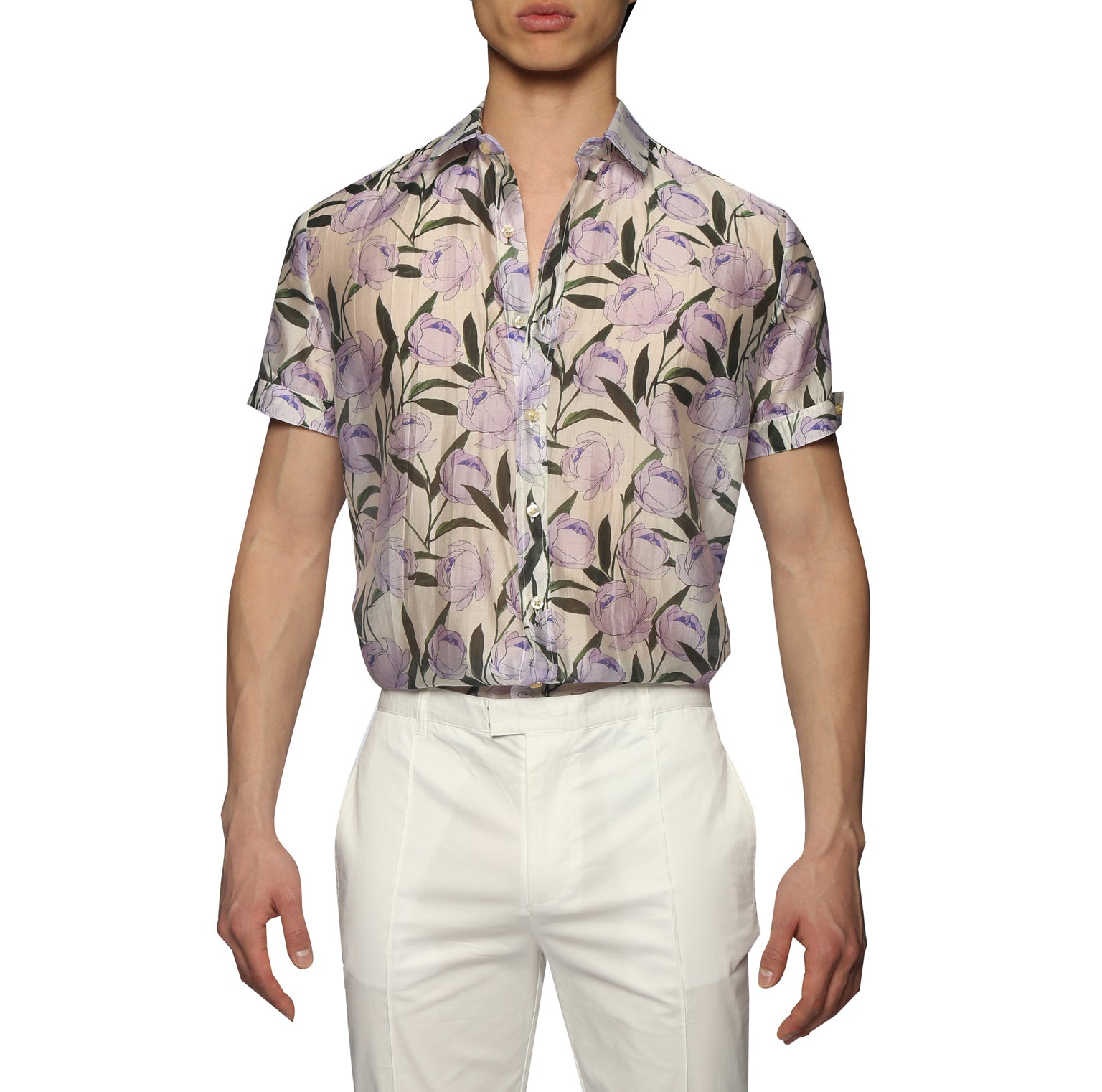 SPRING '24- Lilac Tivoli Print Biscayne Shirt