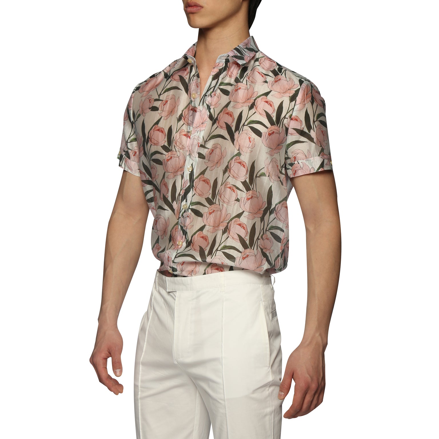 SPRING '24- Pink Tivoli Print Biscayne Shirt