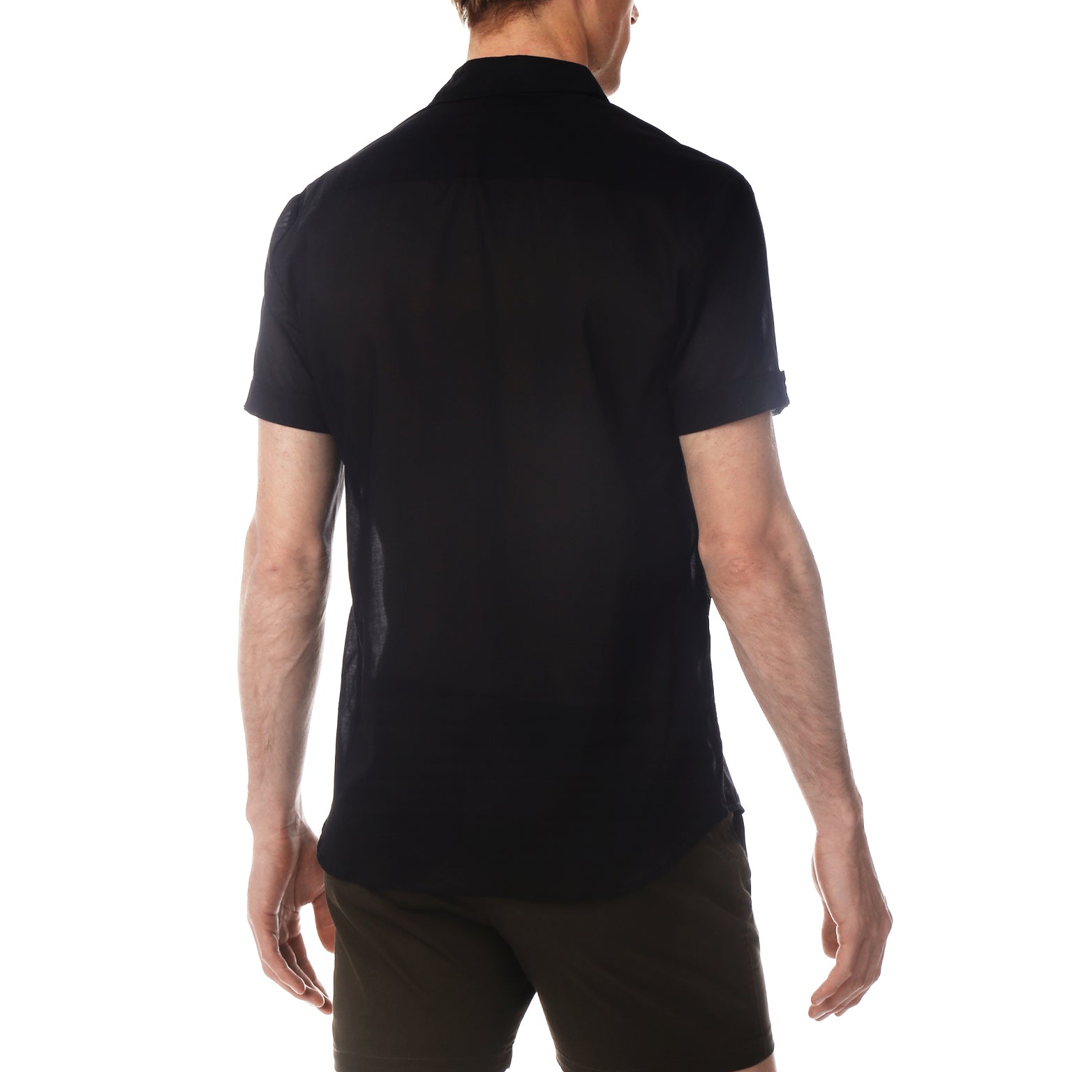 Black Solid Biscayne Shirt