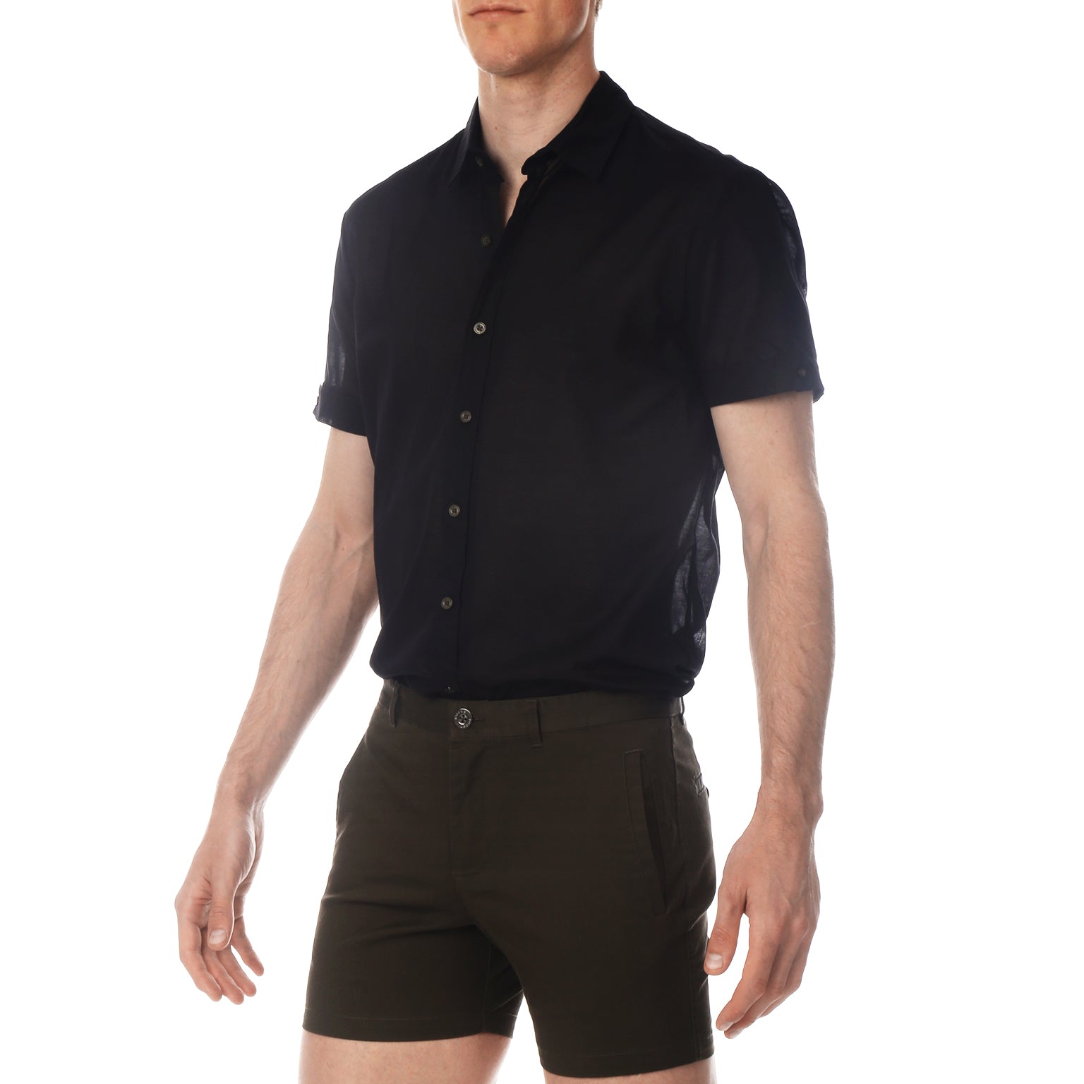 Black Solid Biscayne Shirt