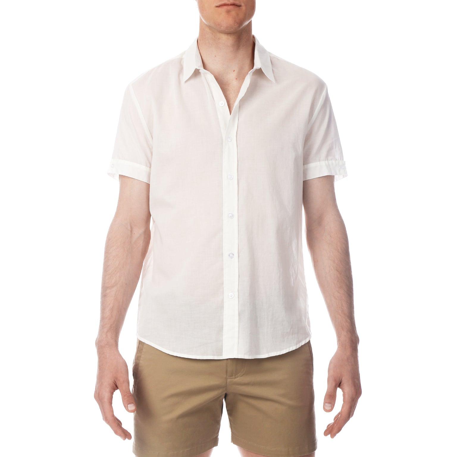 White Solid Biscayne Shirt