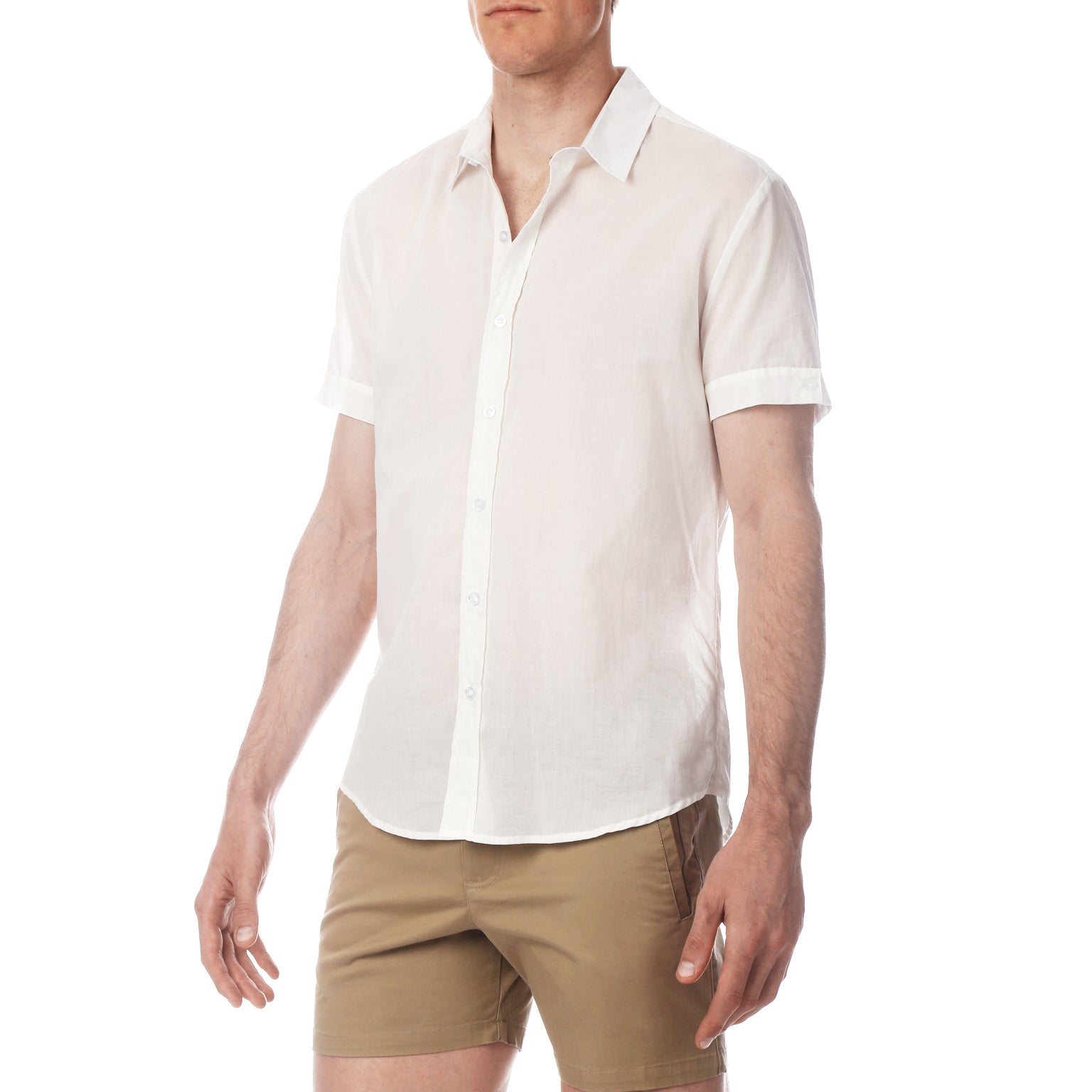 White Solid Biscayne Shirt