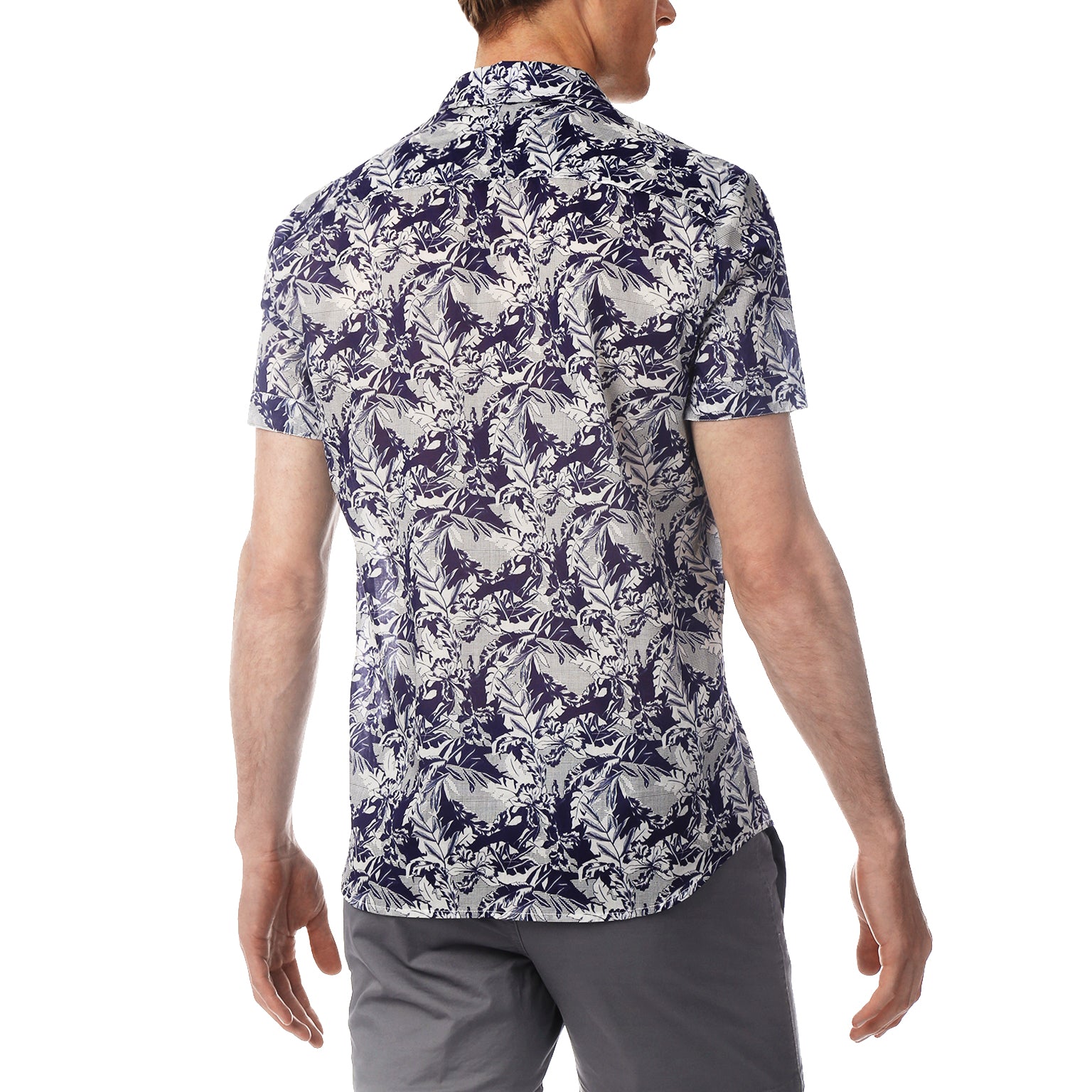 Navy Lichtenstein Print Biscayne Shirt